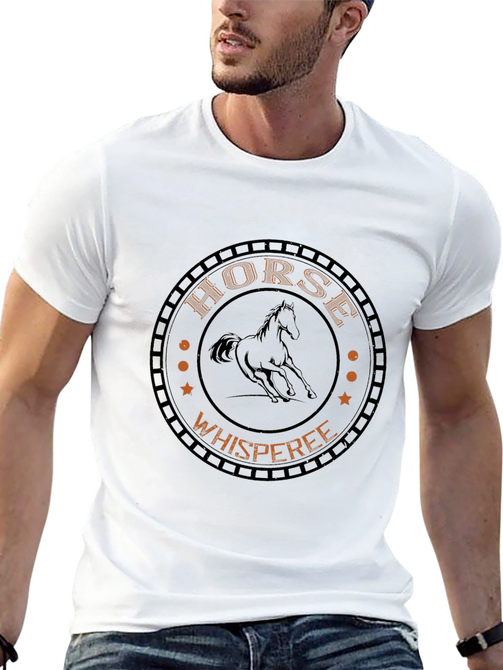 Horse Whisperer Graphic T-Shirt - Black