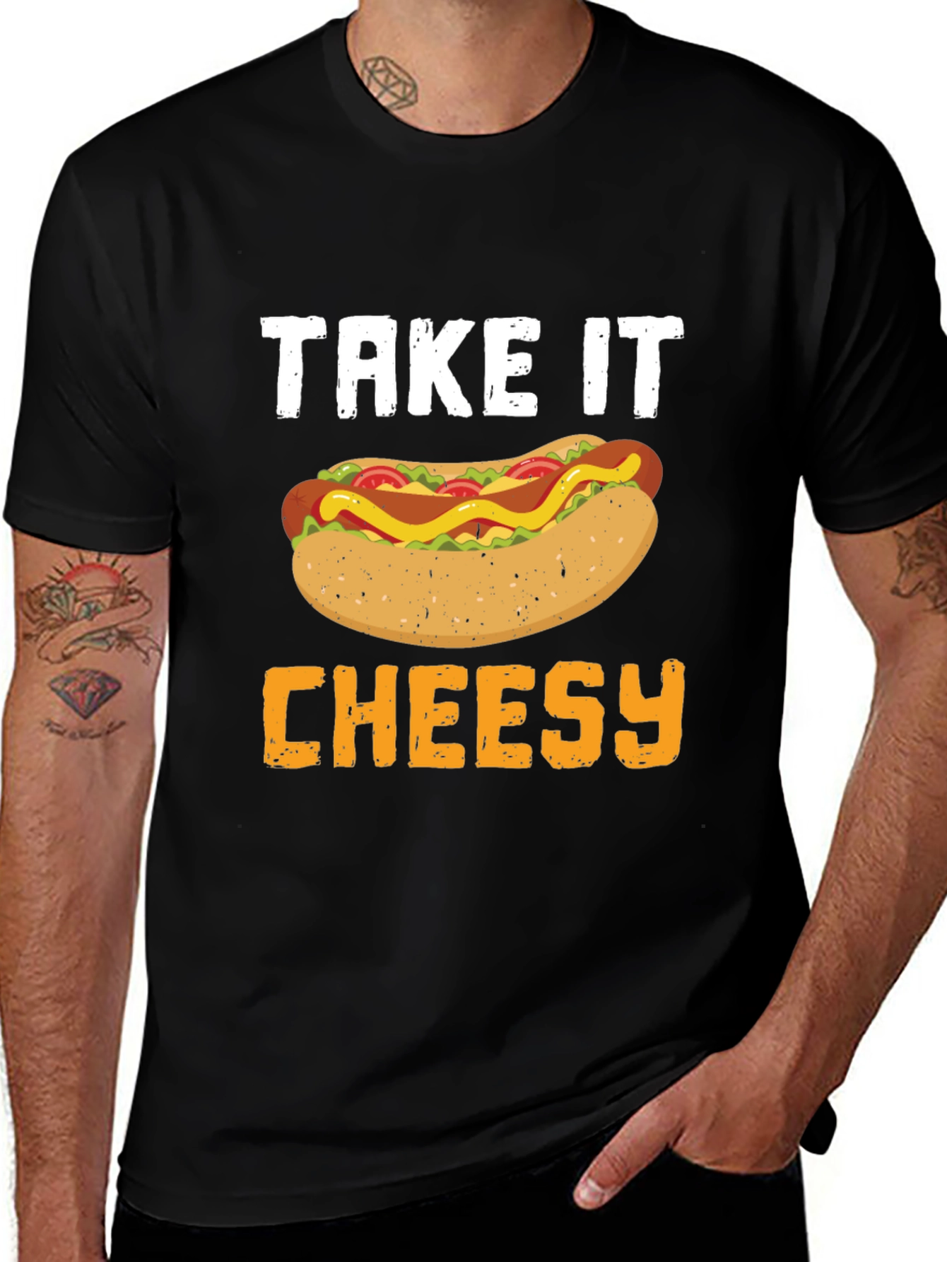 Take It Cheesy Hot Dog T-Shirt