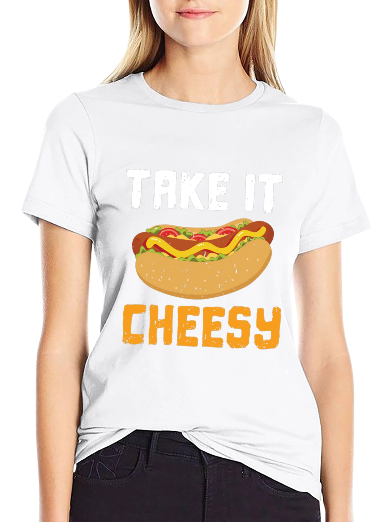 Take It Cheesy Hot Dog T-Shirt