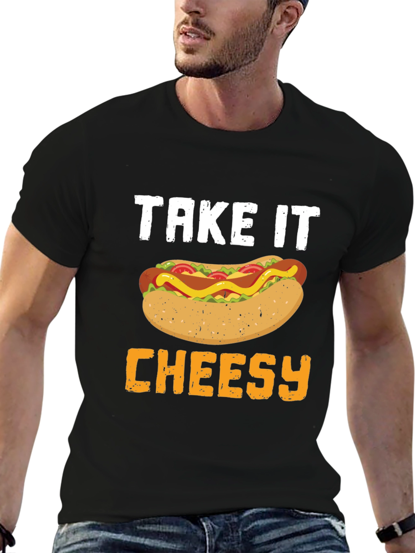 Take It Cheesy Hot Dog T-Shirt