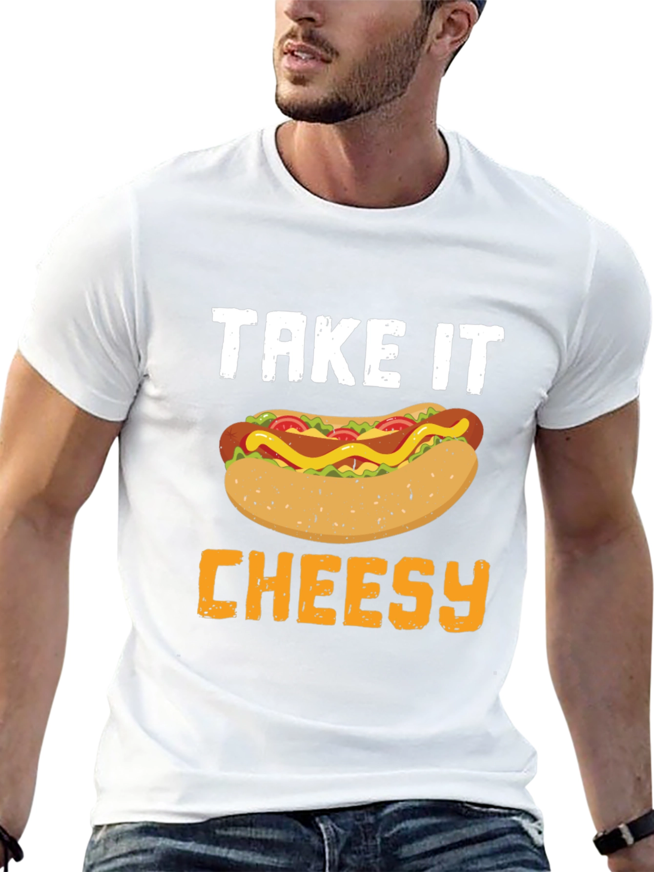 Take It Cheesy Hot Dog T-Shirt