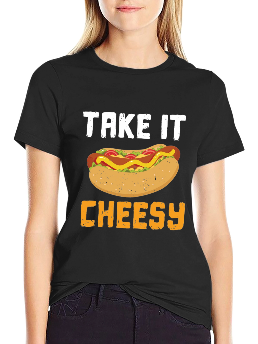 Take It Cheesy Hot Dog T-Shirt