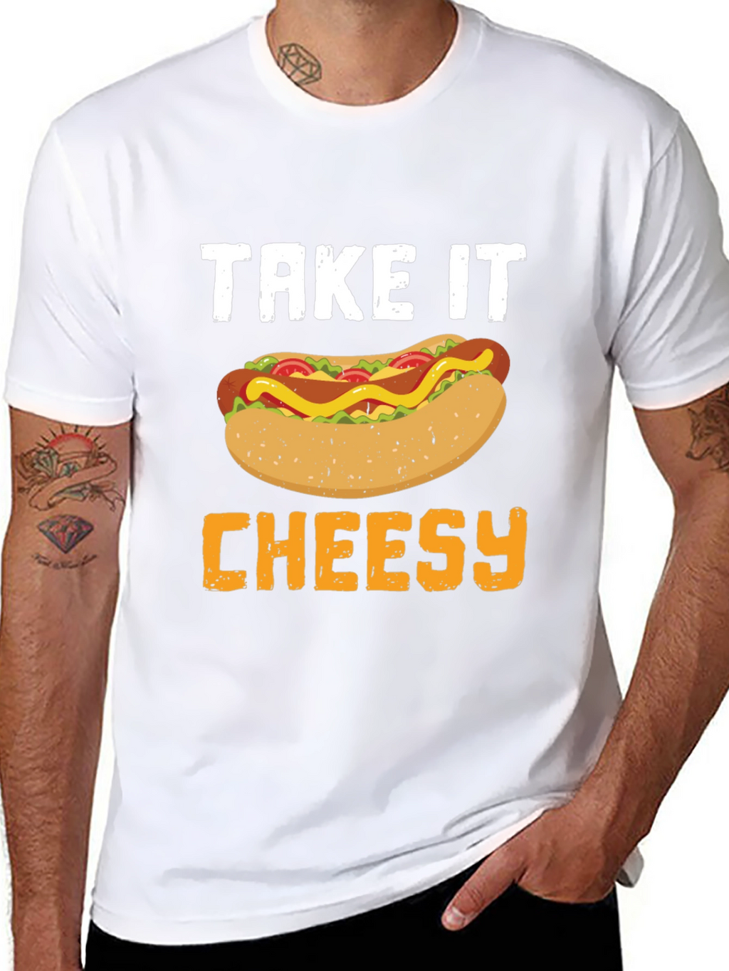 Take It Cheesy Hot Dog T-Shirt