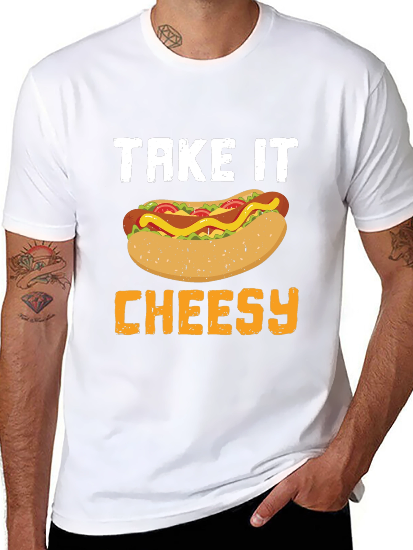 Take It Cheesy Hot Dog T-Shirt