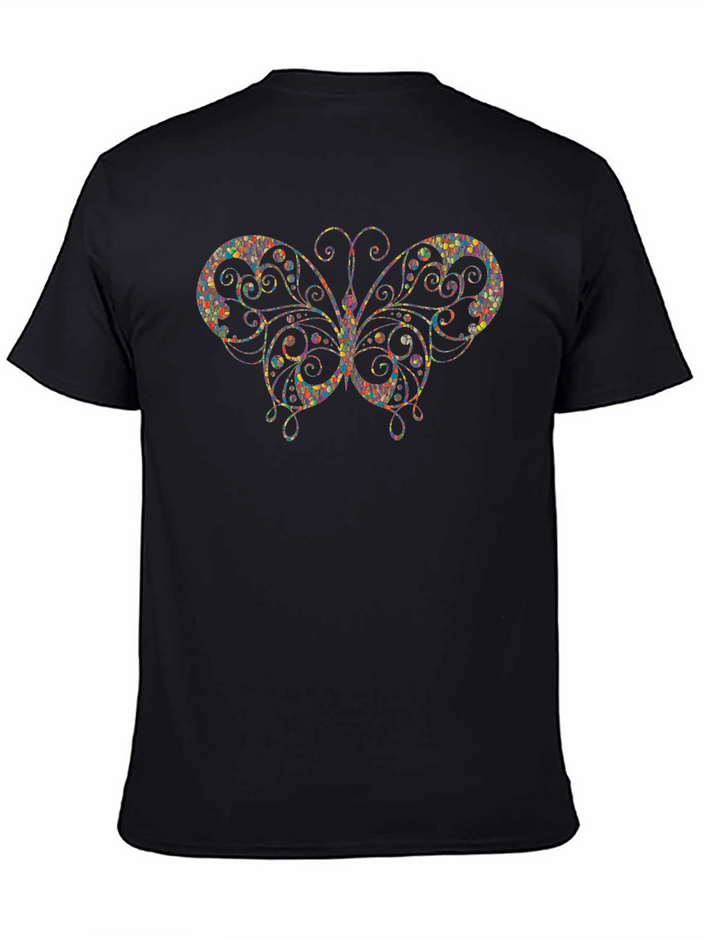 Butterfly Mosaic Graphic Print Mens Tee