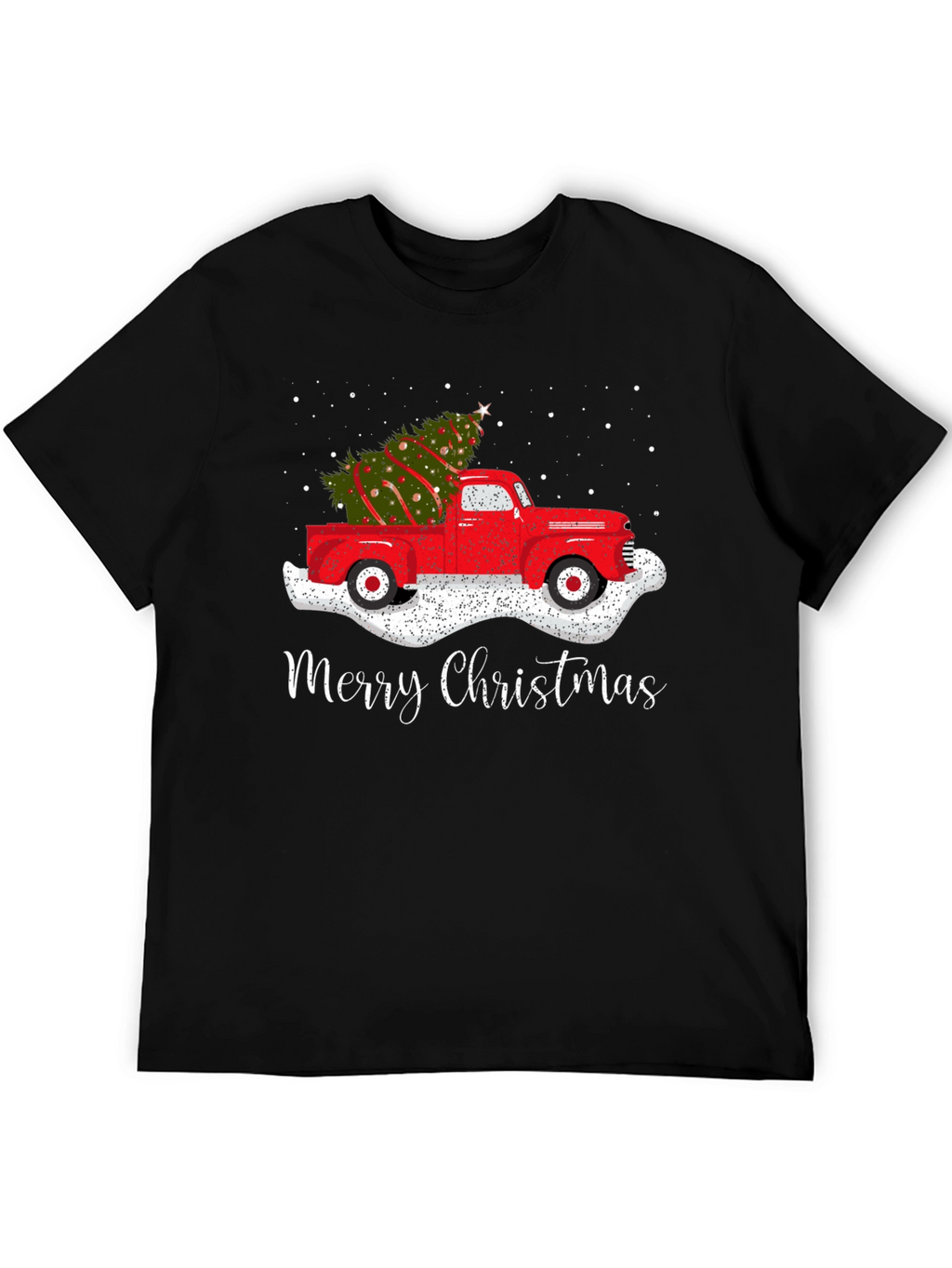 Merry Christmas Red Truck Tee