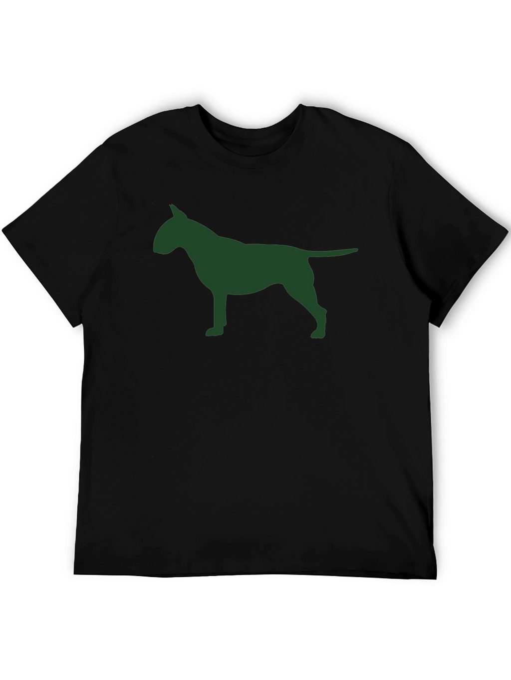 Bull Terrier Silhouette Black T-Shirt