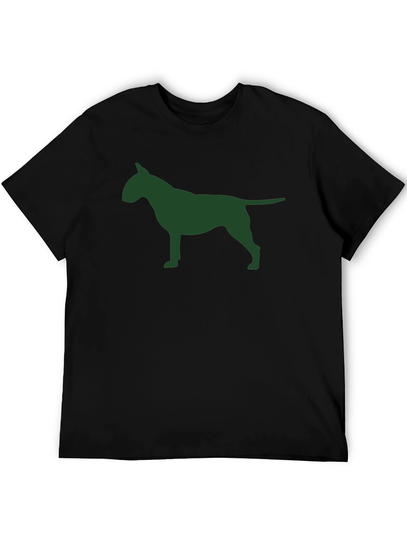 Bull Terrier Silhouette Black T-Shirt