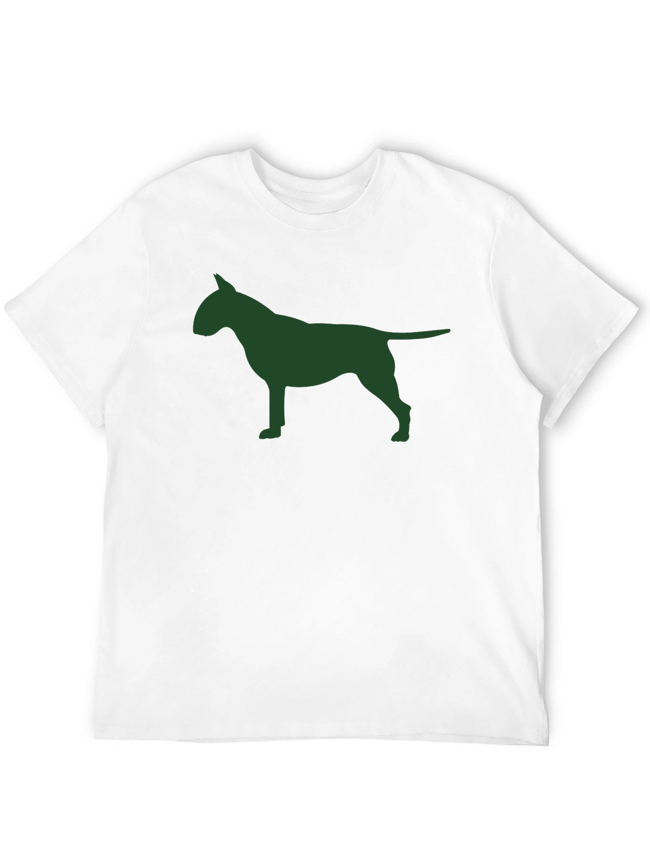 Bull Terrier Silhouette Black T-Shirt