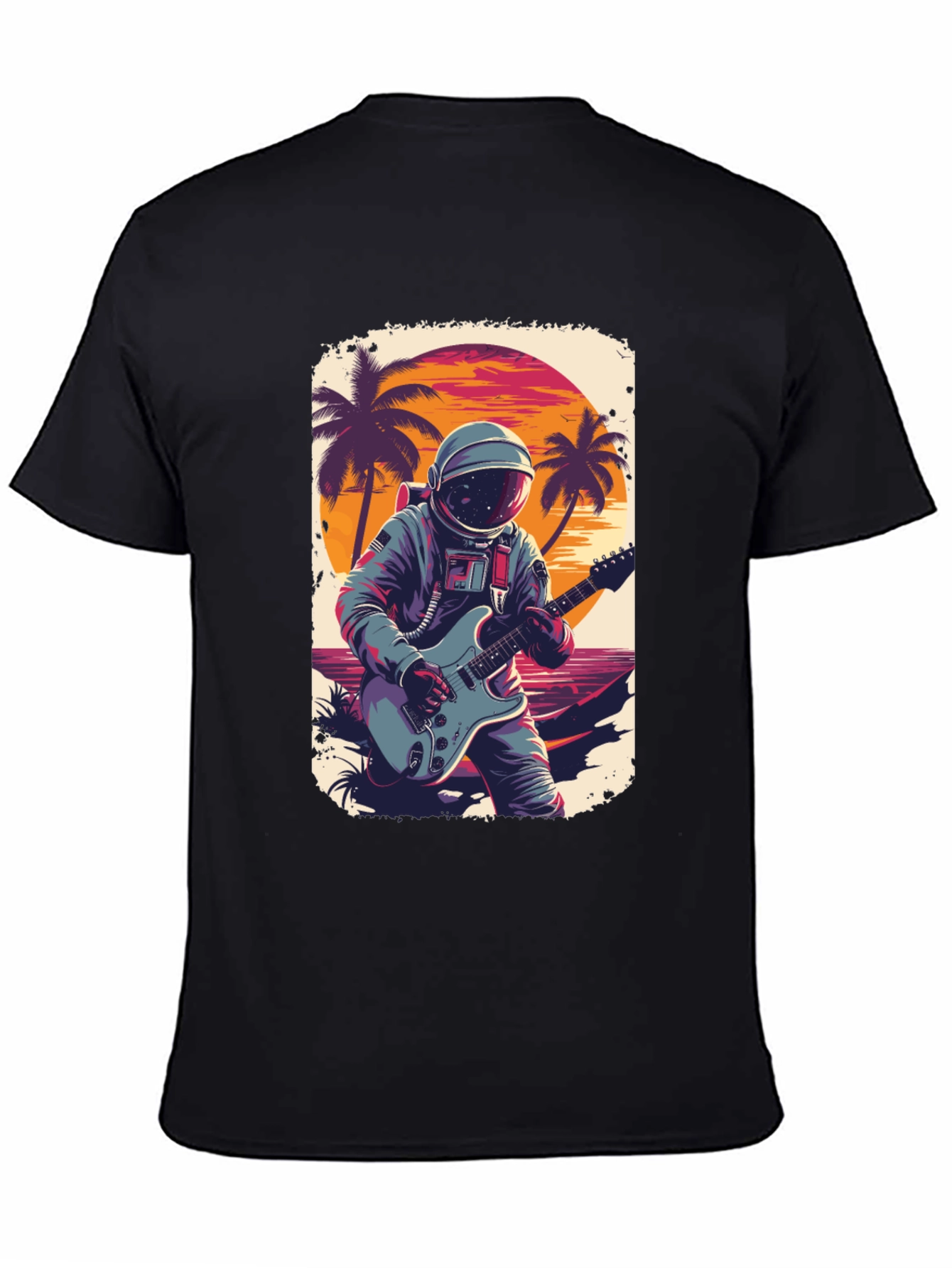 Astronaut Guitarist Graphic Tee