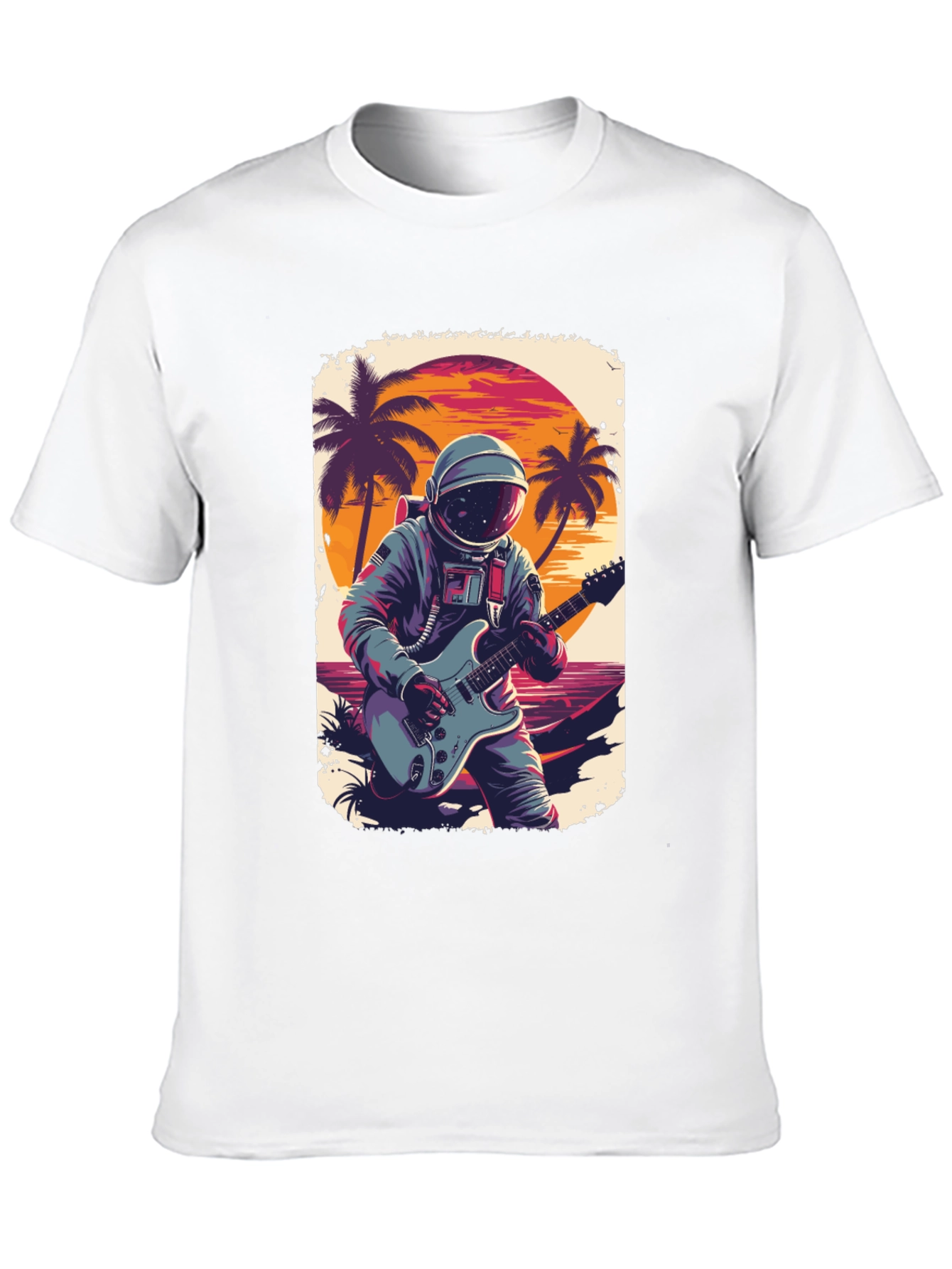 Astronaut Guitarist Graphic Tee