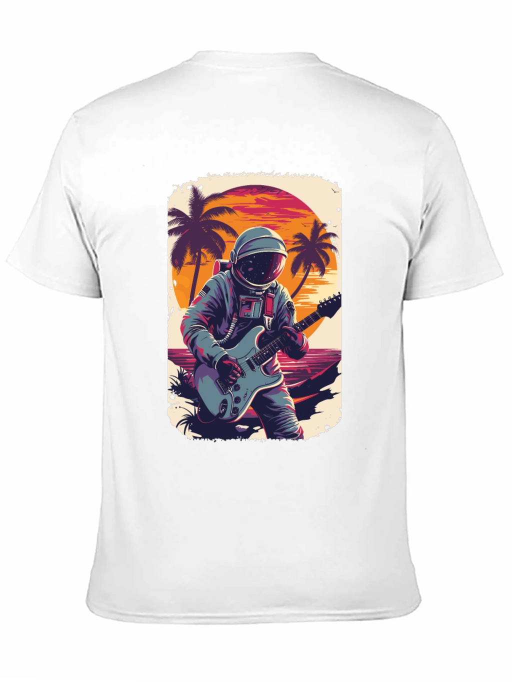 Astronaut Guitarist Graphic Tee