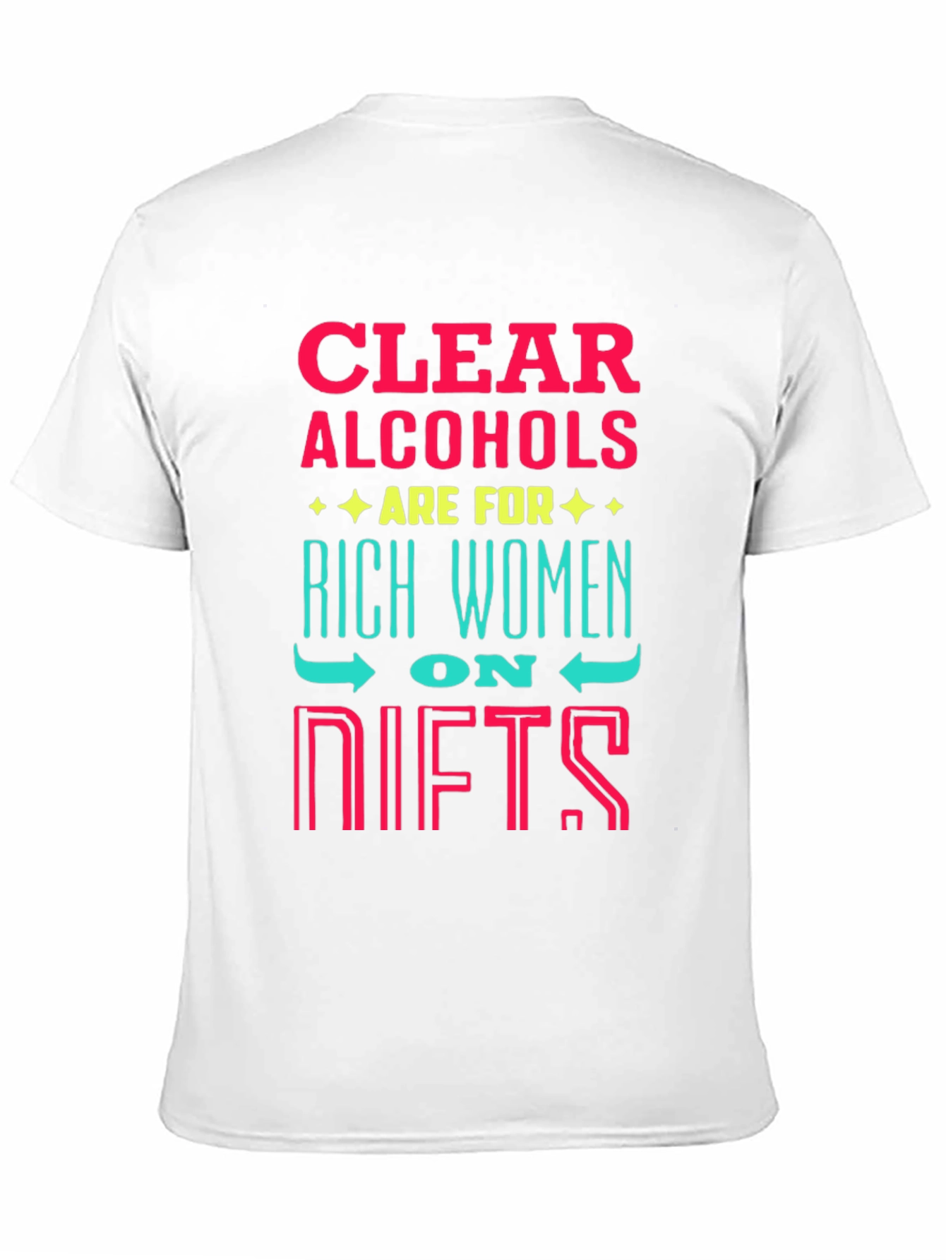 Clear Alcohol Rich Women T-Shirt