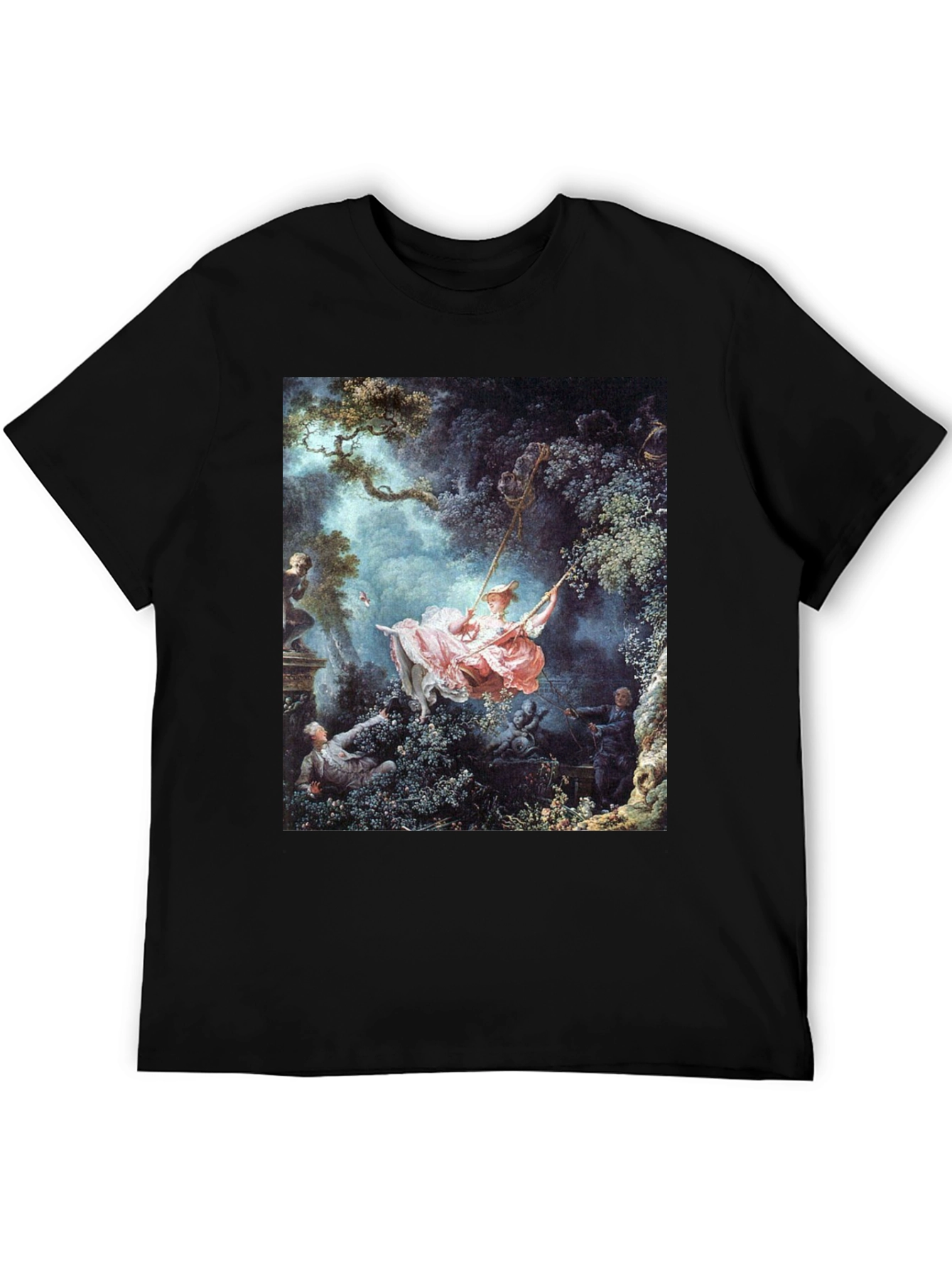 Artistic Swing Painting Tee - Unique Graphic T-Shirt