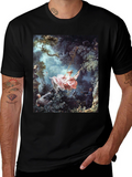Artistic Swing Painting Tee - Unique Graphic T-Shirt