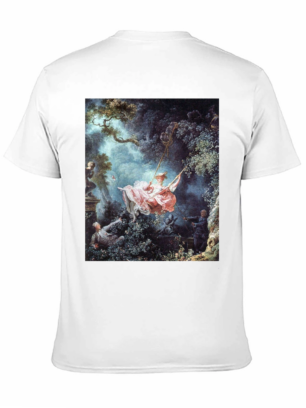 Artistic Swing Painting Tee - Unique Graphic T-Shirt