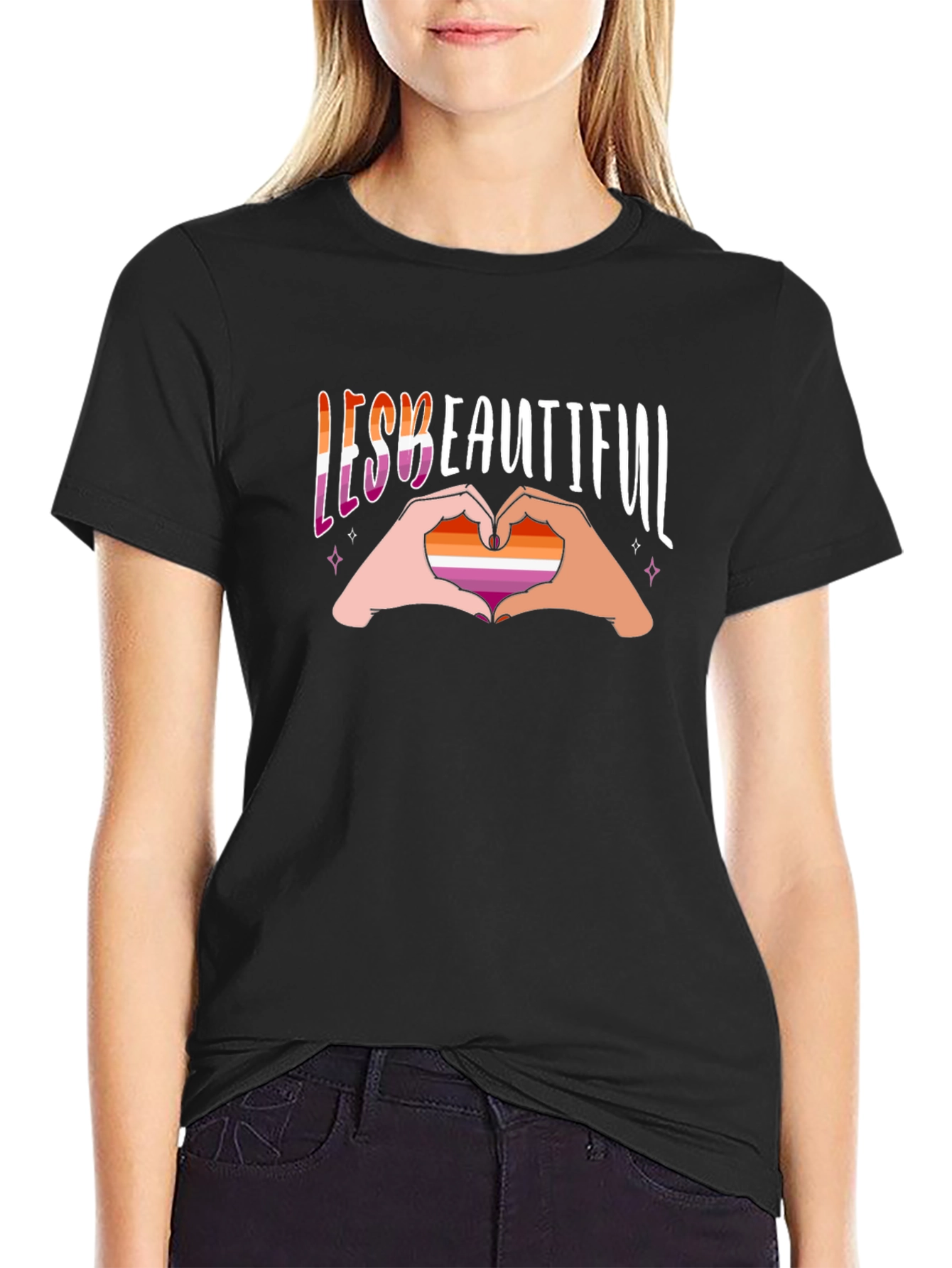 Lesbian Pride T-Shirt - Lesbeautiful Design