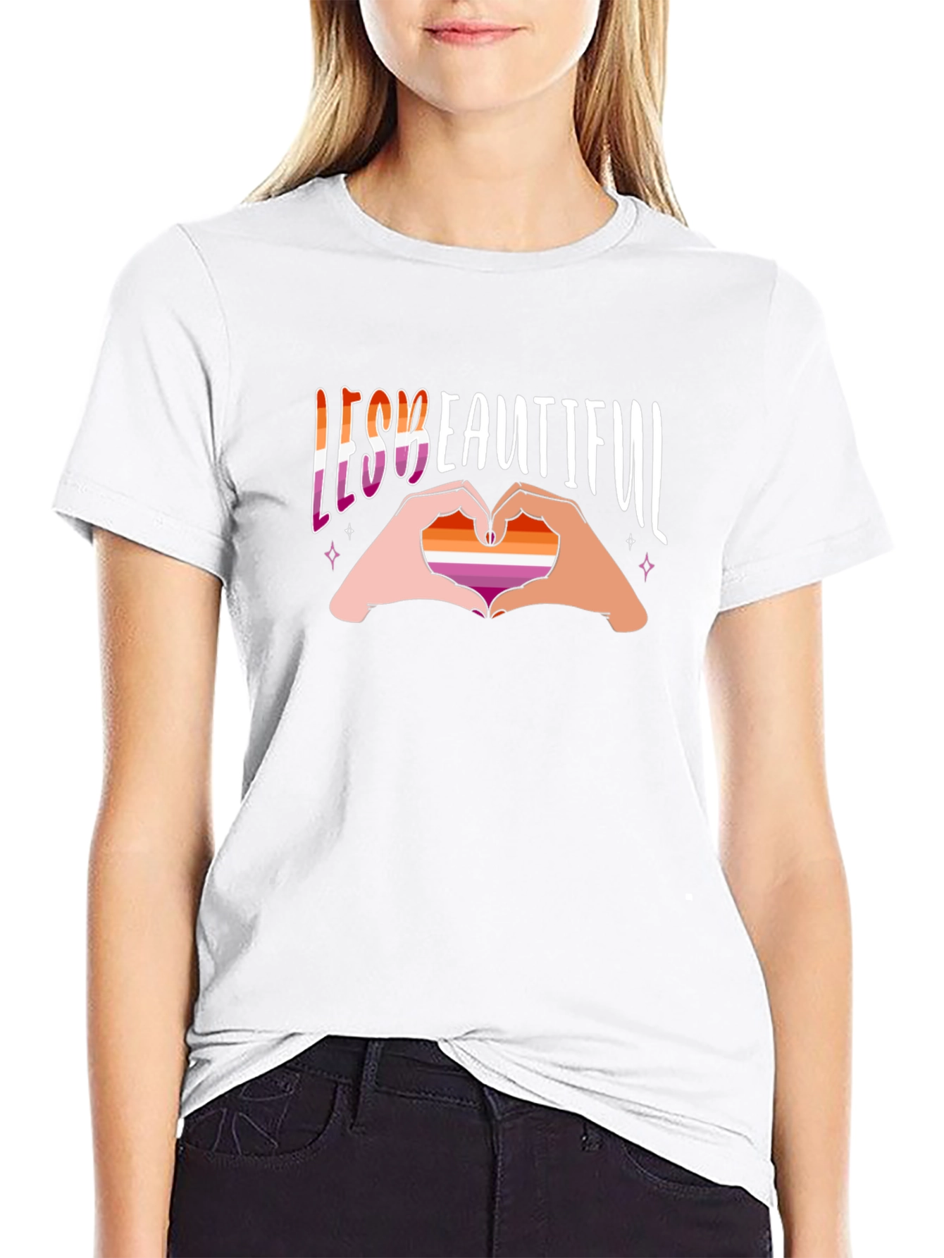 Lesbian Pride T-Shirt - Lesbeautiful Design