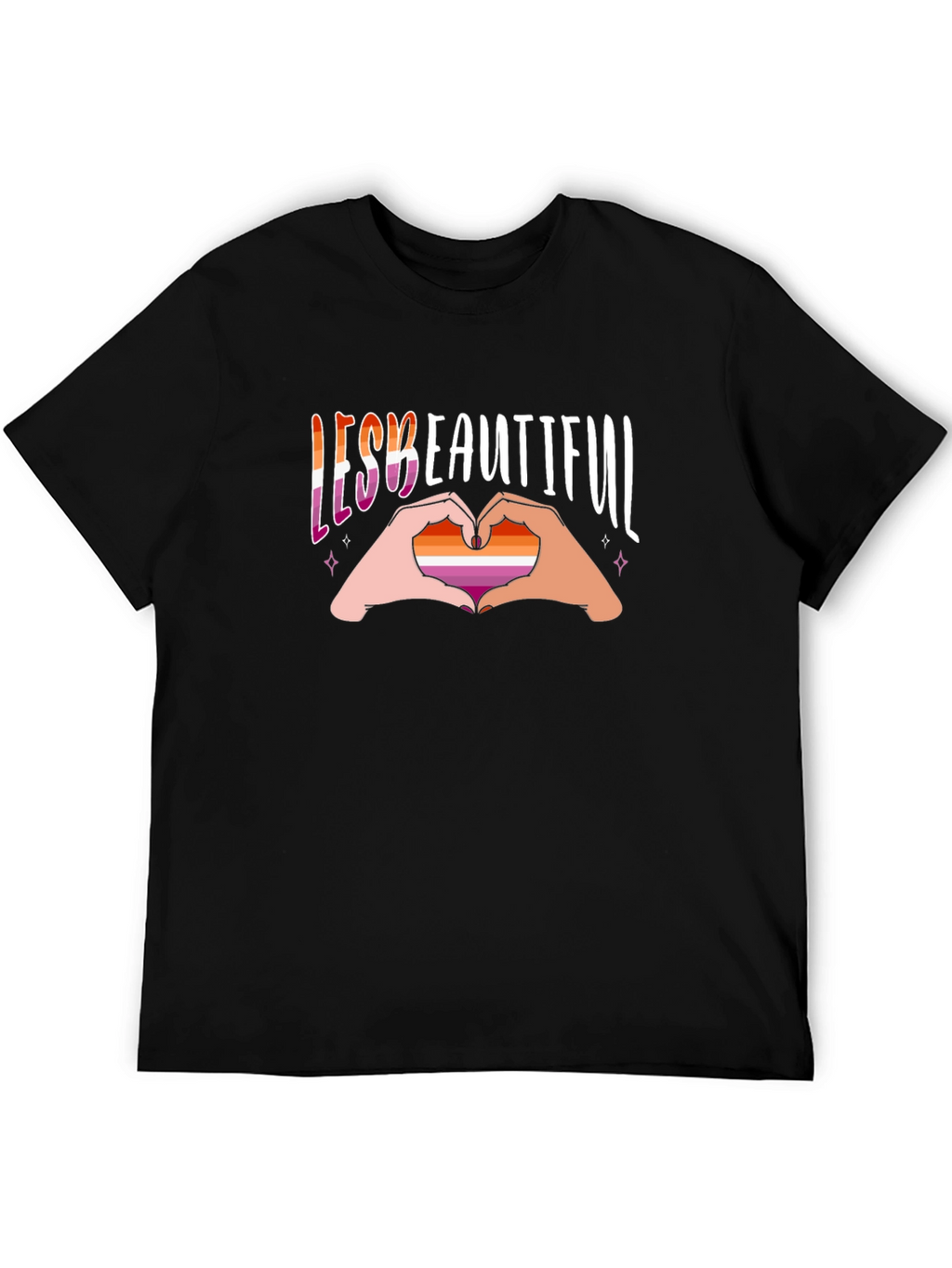 Lesbian Pride T-Shirt - Lesbeautiful Design