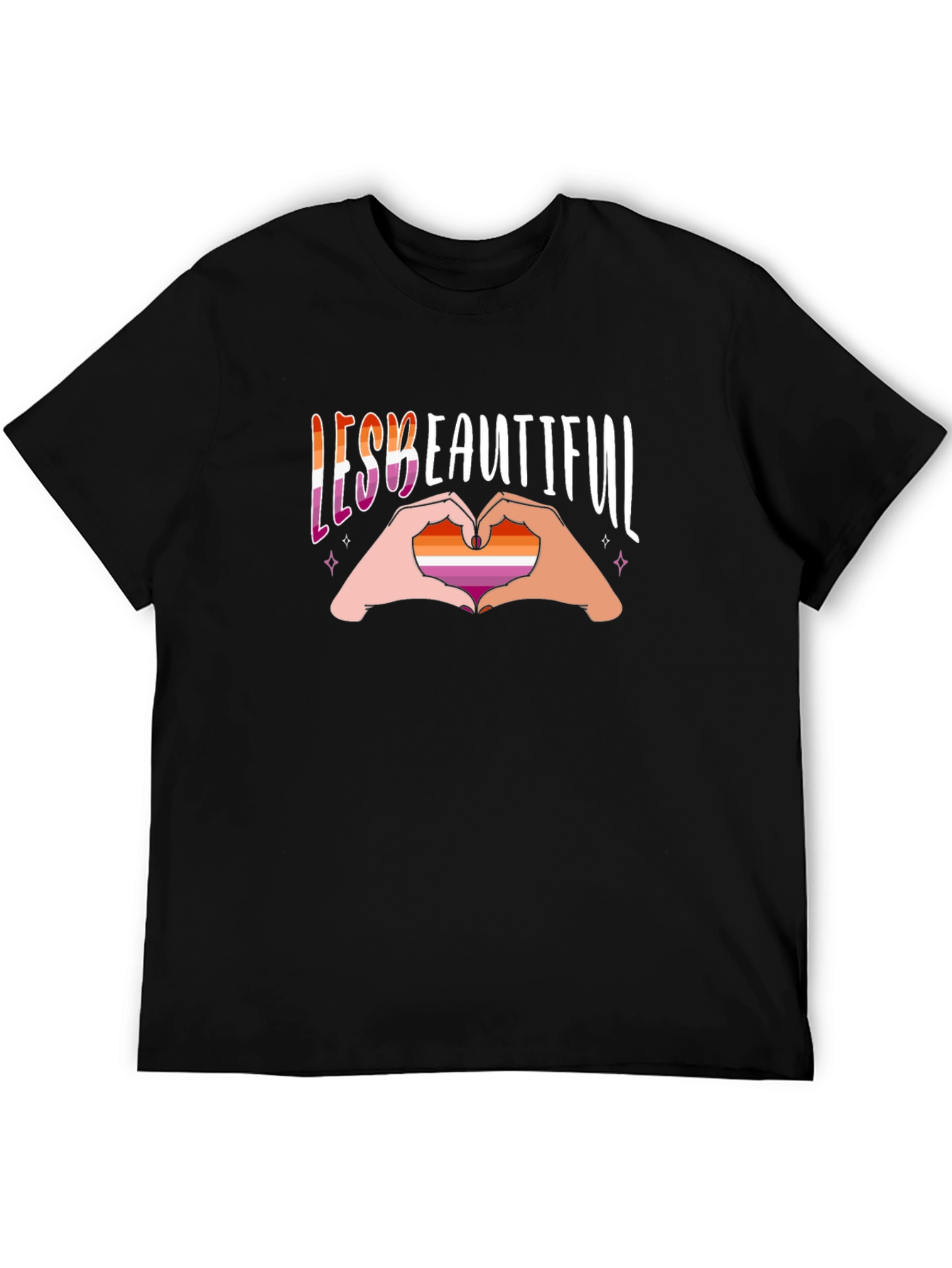 Lesbian Pride T-Shirt - Lesbeautiful Design