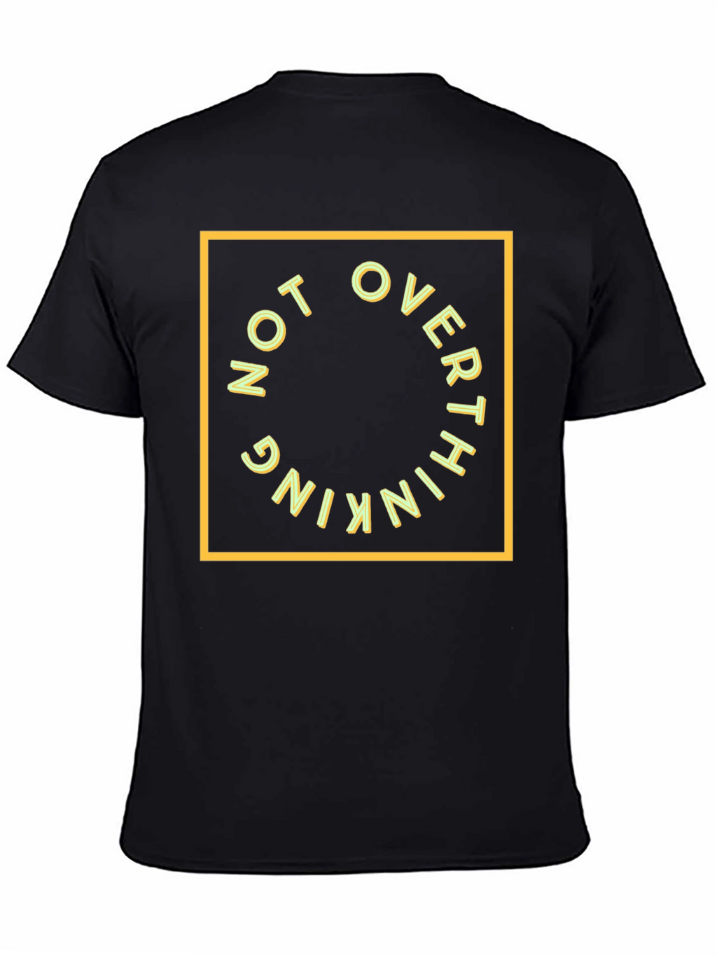 Not Overthinking Graphic Tee - Black