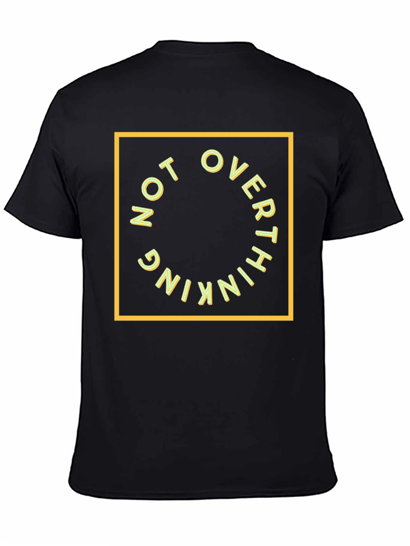 Not Overthinking Graphic Tee - Black