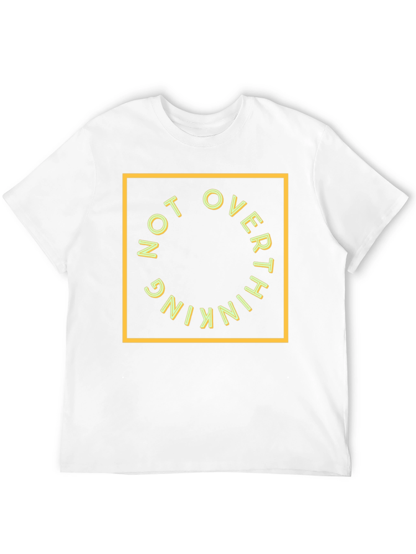 Not Overthinking Graphic Tee - Black