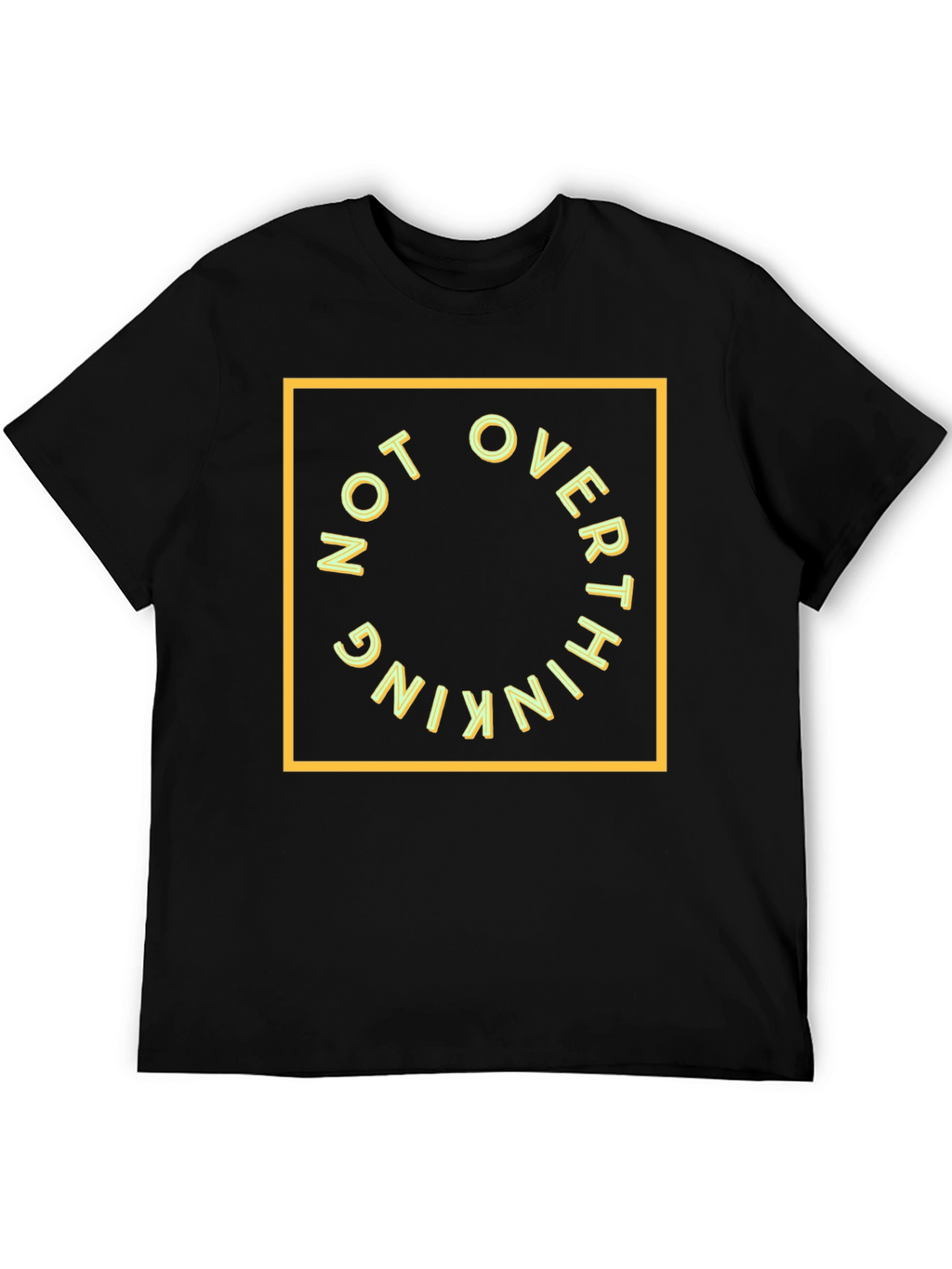 Not Overthinking Graphic Tee - Black
