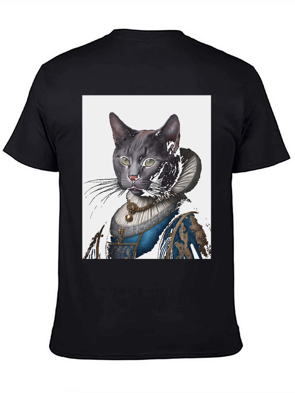 Cat Renaissance Portrait T-Shirt - Unique Graphic Tee