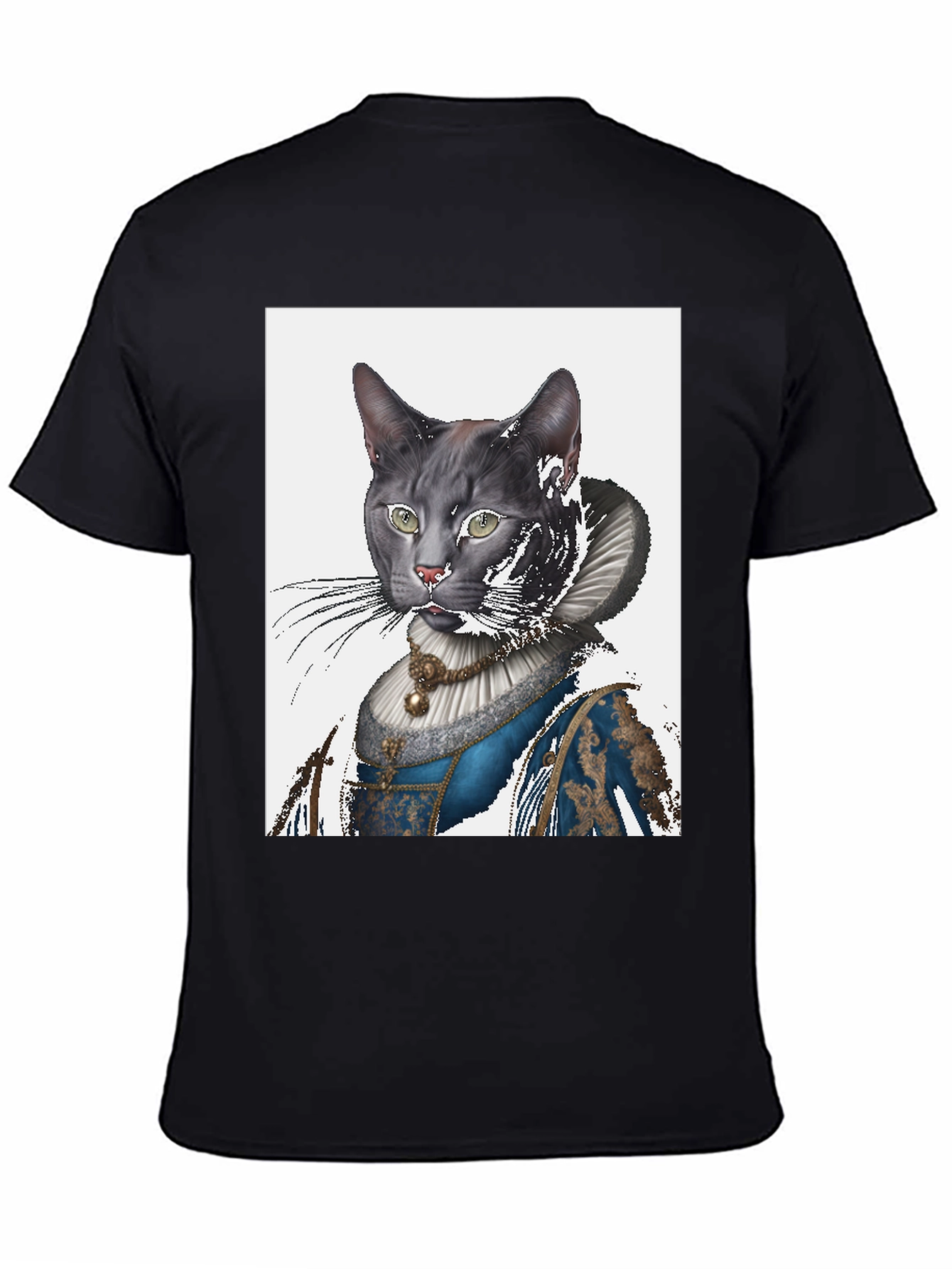 Cat Renaissance Portrait T-Shirt - Unique Graphic Tee