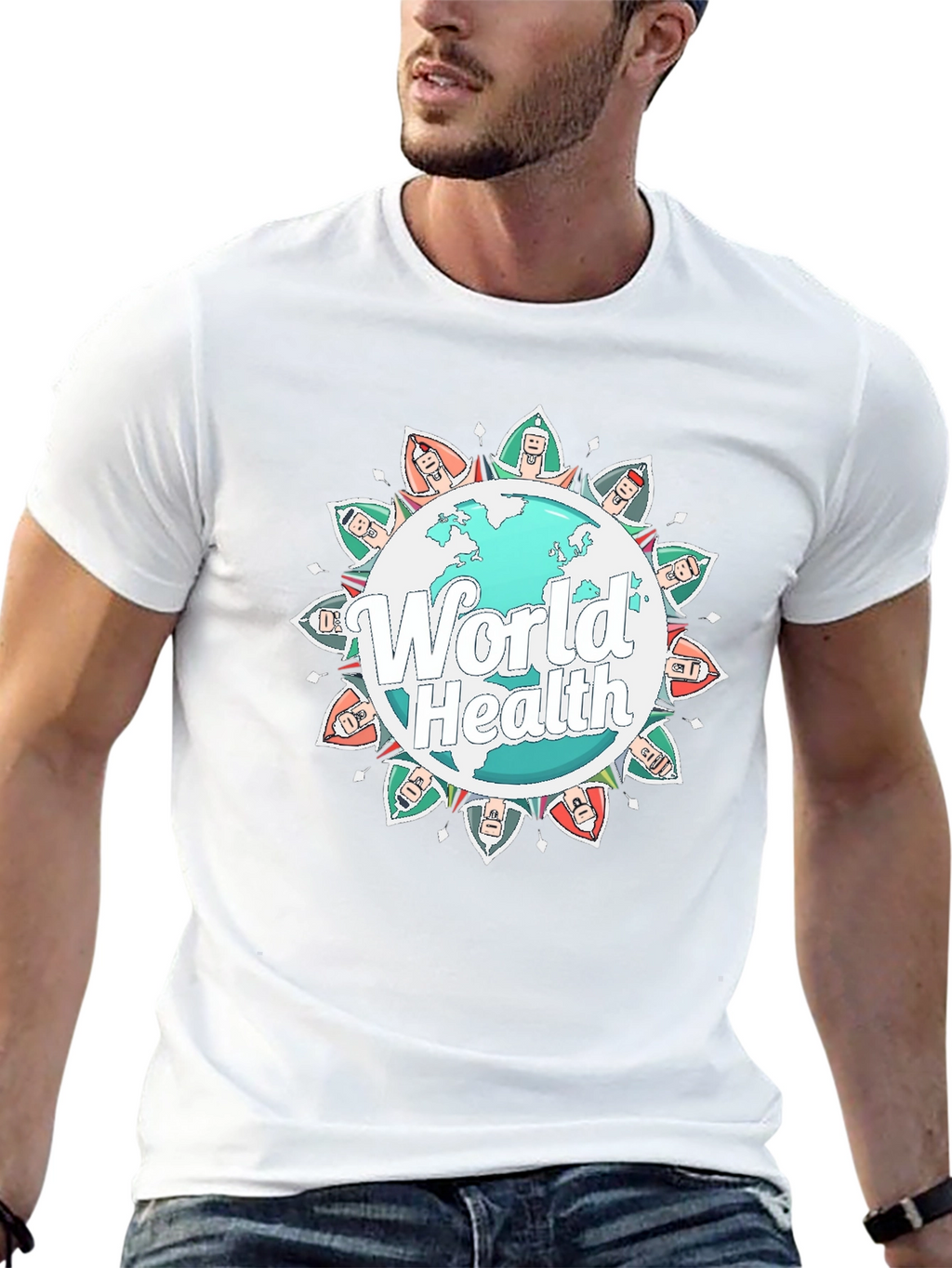 World Health Graphic Tee - Unisex Black T-Shirt