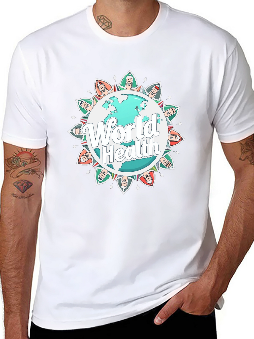 World Health Graphic Tee - Unisex Black T-Shirt