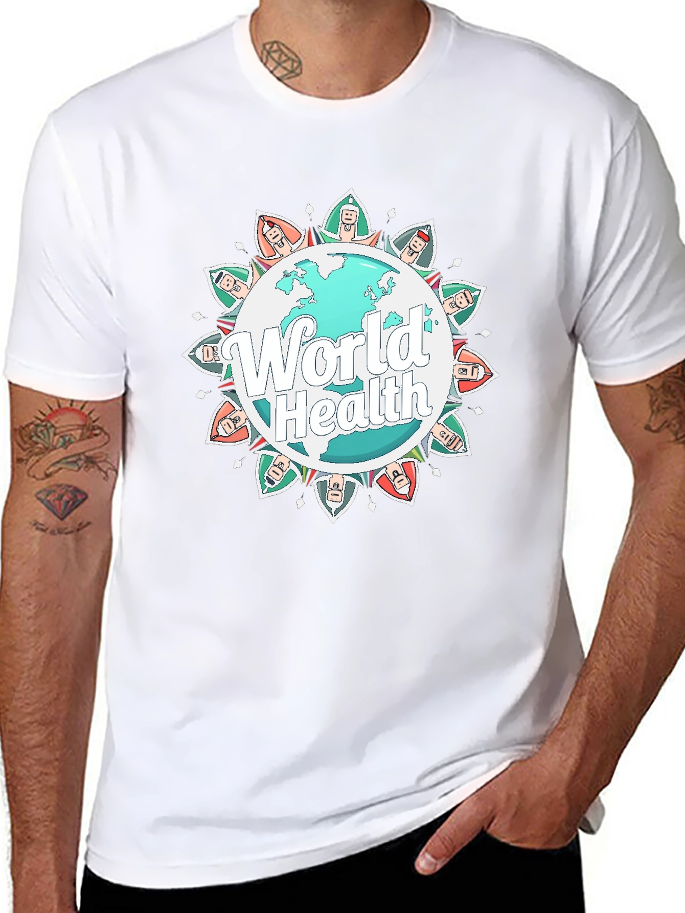 World Health Graphic Tee - Unisex Black T-Shirt