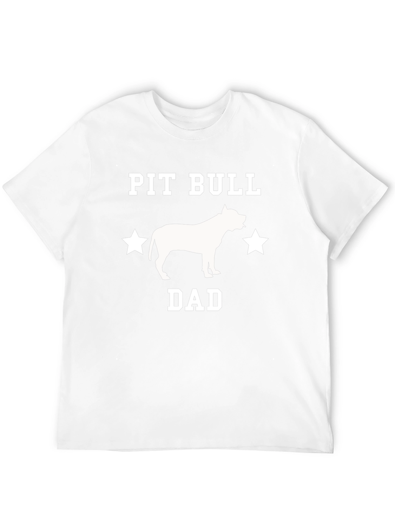 Pit Bull Dad Graphic T-Shirt - Mens Black Tee