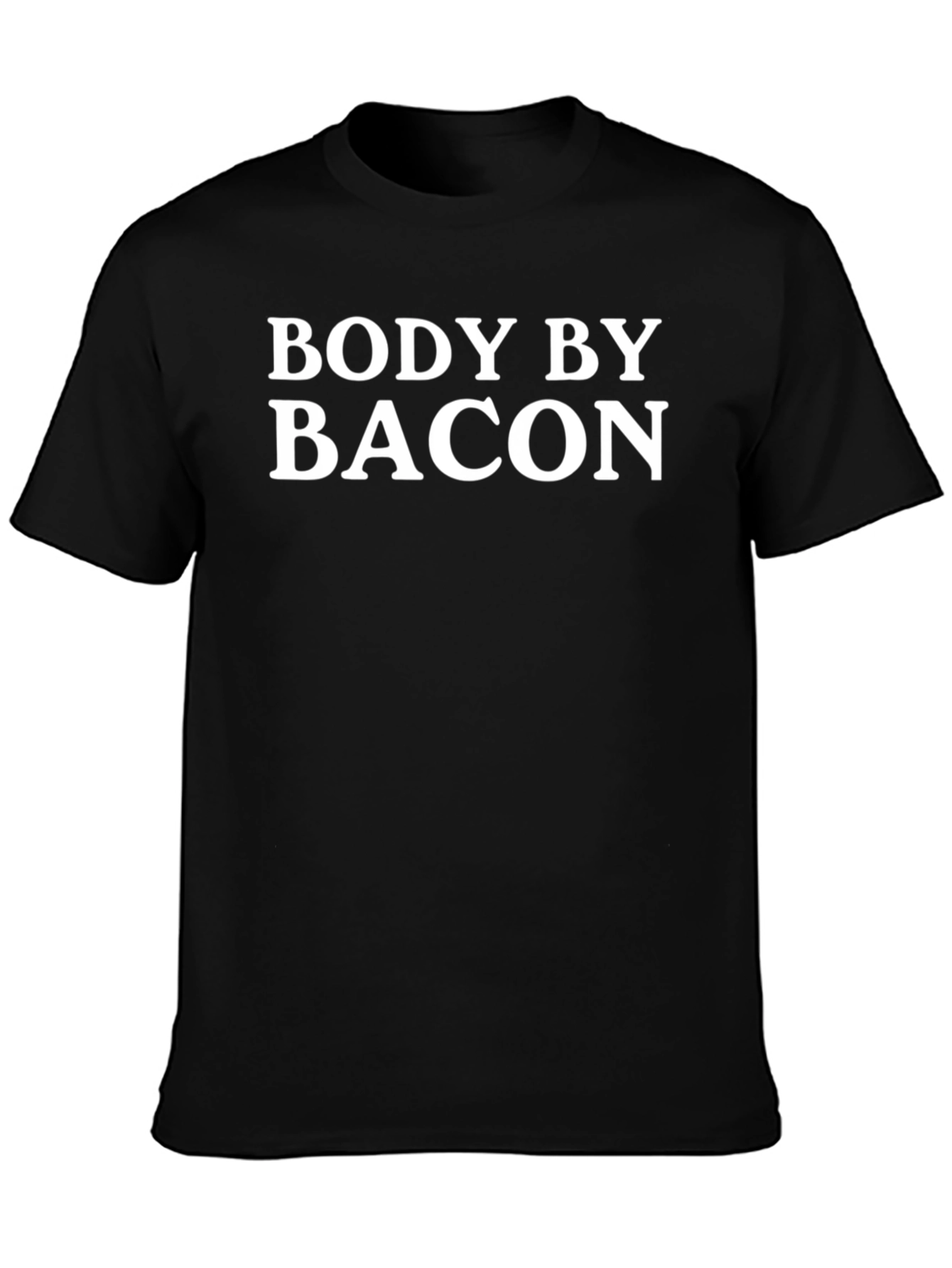 Body By Bacon Graphic Tee - Funny Foodie T-Shirt
