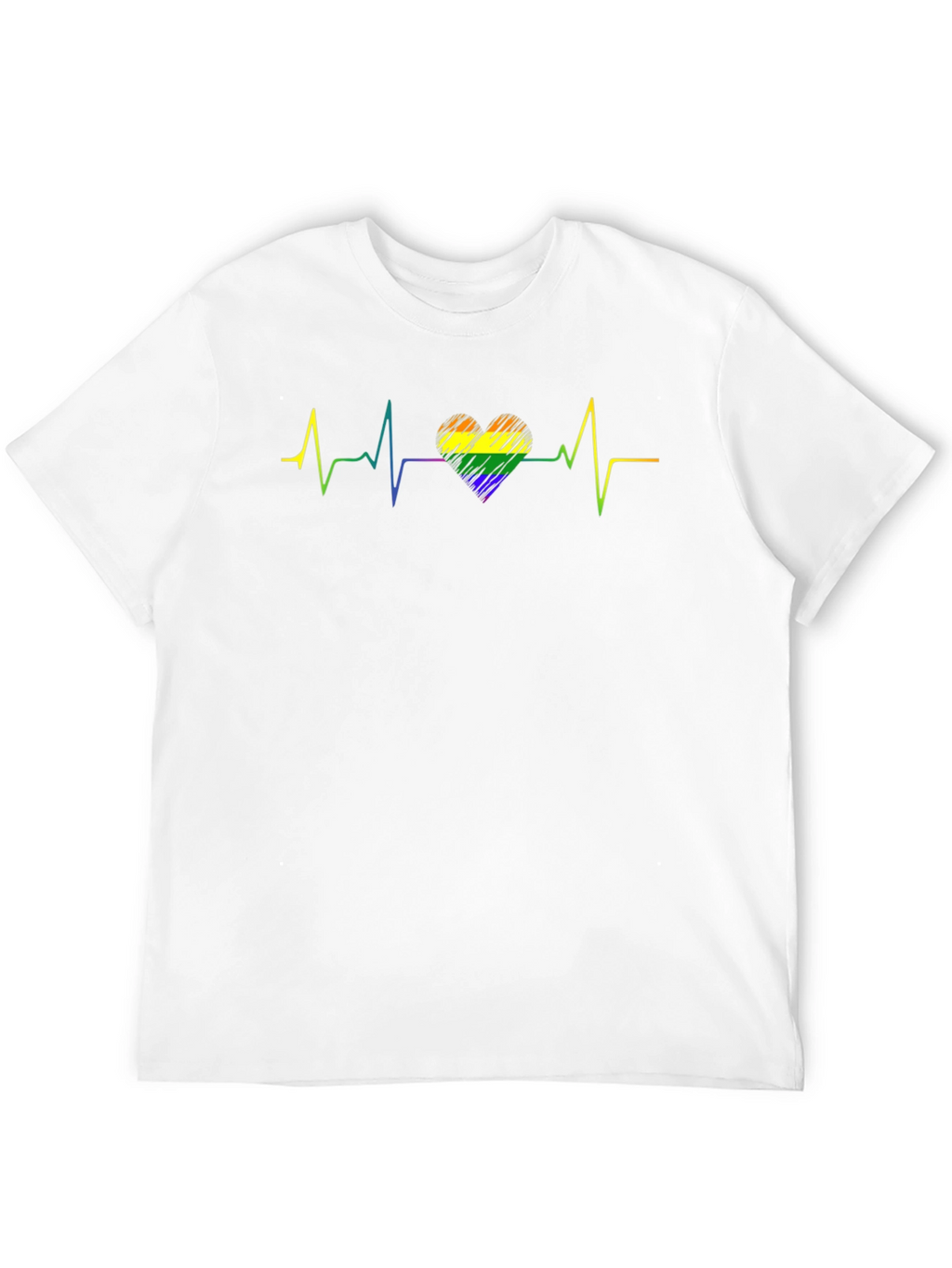 Pride Heartbeat T-Shirt - Black