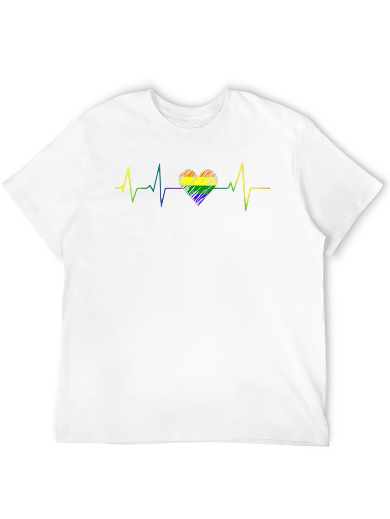 Pride Heartbeat T-Shirt - Black