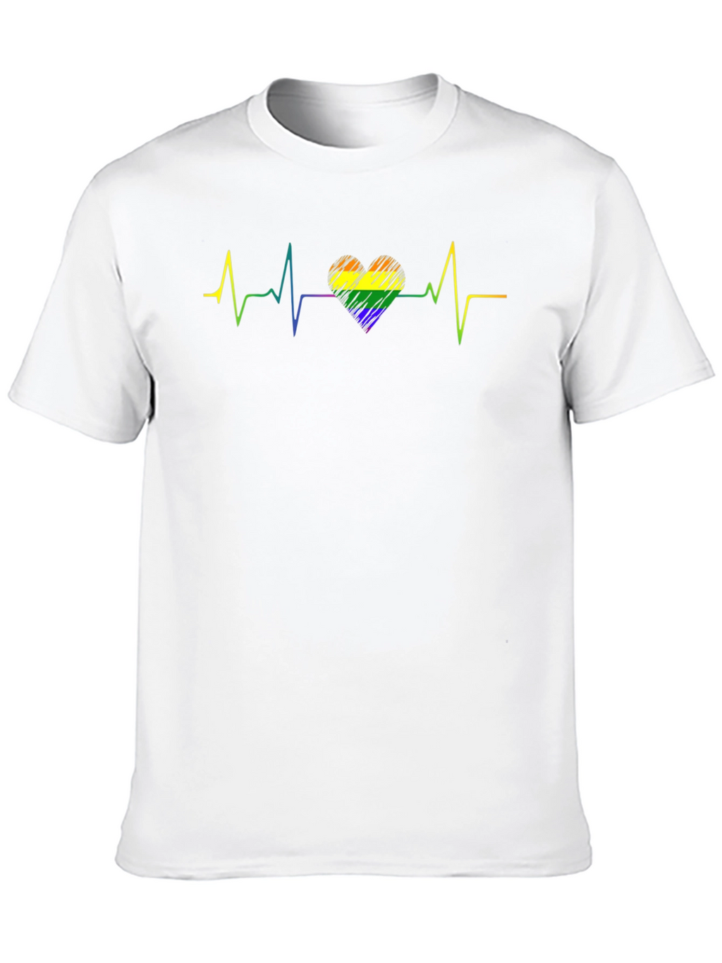 Pride Heartbeat T-Shirt - Black