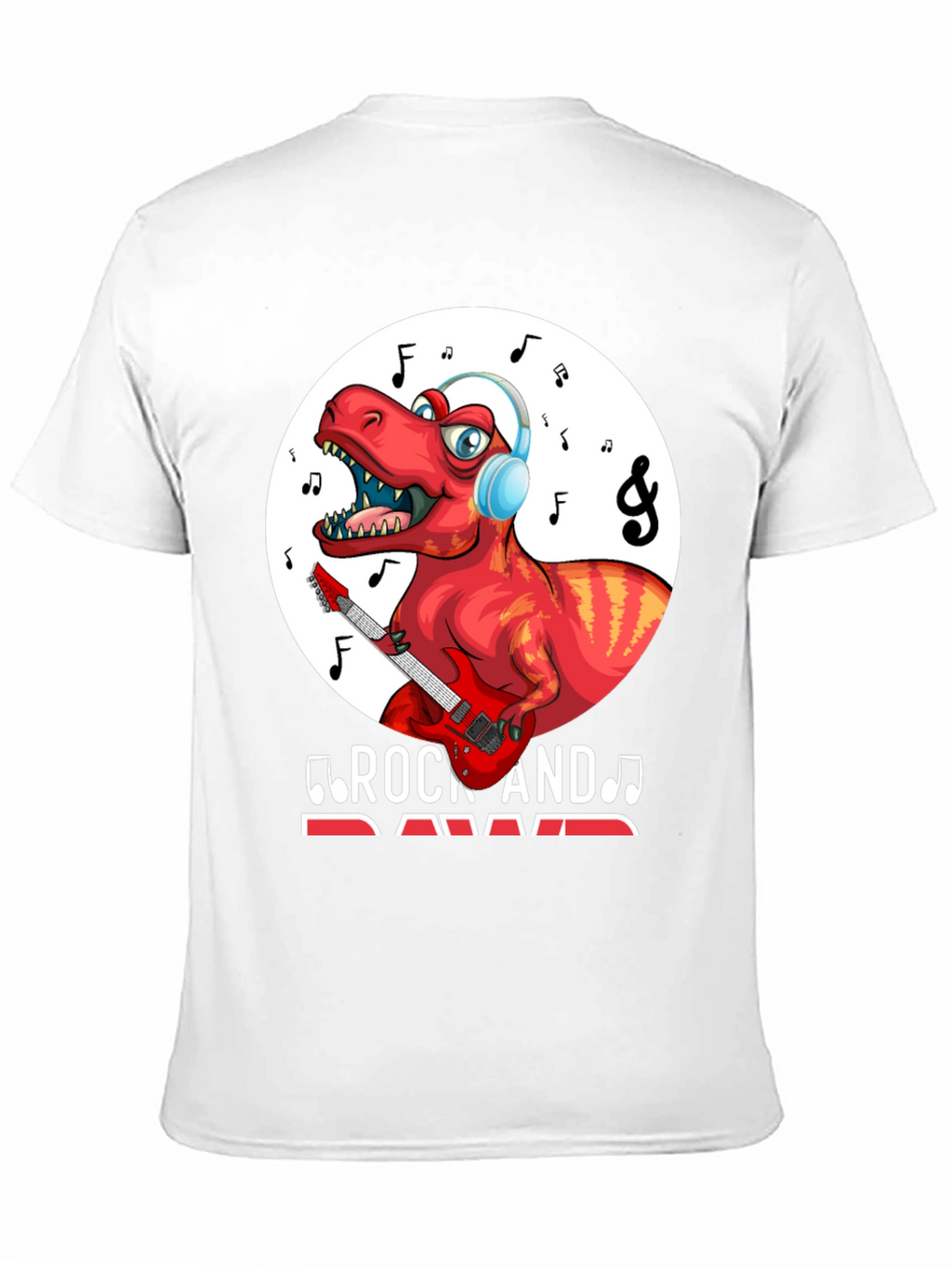 Dinosaur Rock and Rawr Graphic T-Shirt