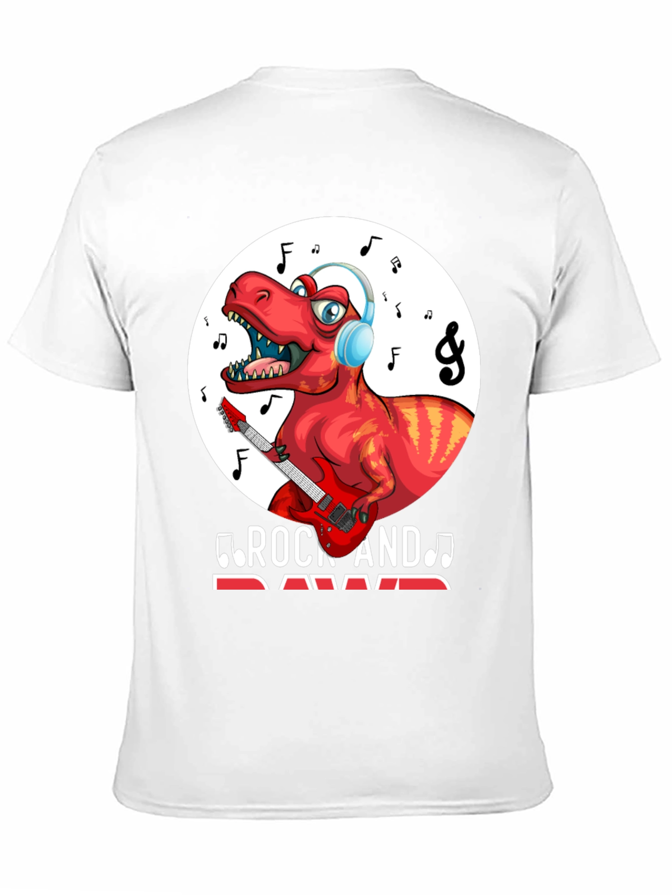 Dinosaur Rock and Rawr Graphic T-Shirt