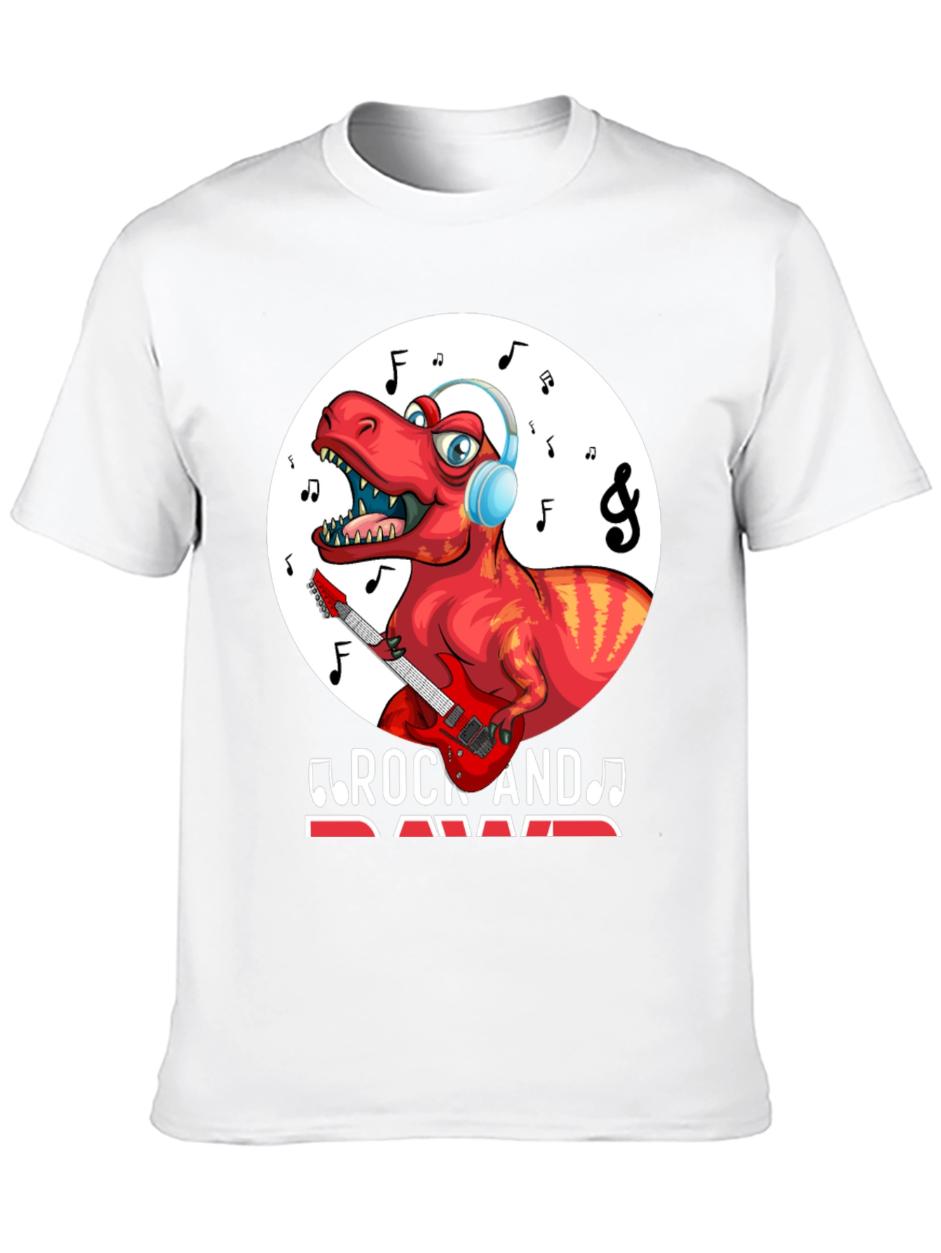 Dinosaur Rock and Rawr Graphic T-Shirt