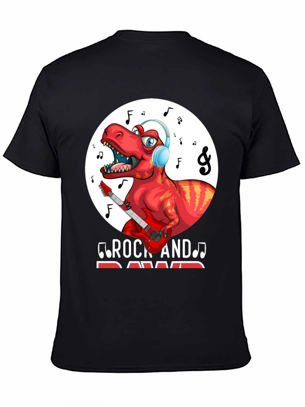 Dinosaur Rock and Rawr Graphic T-Shirt