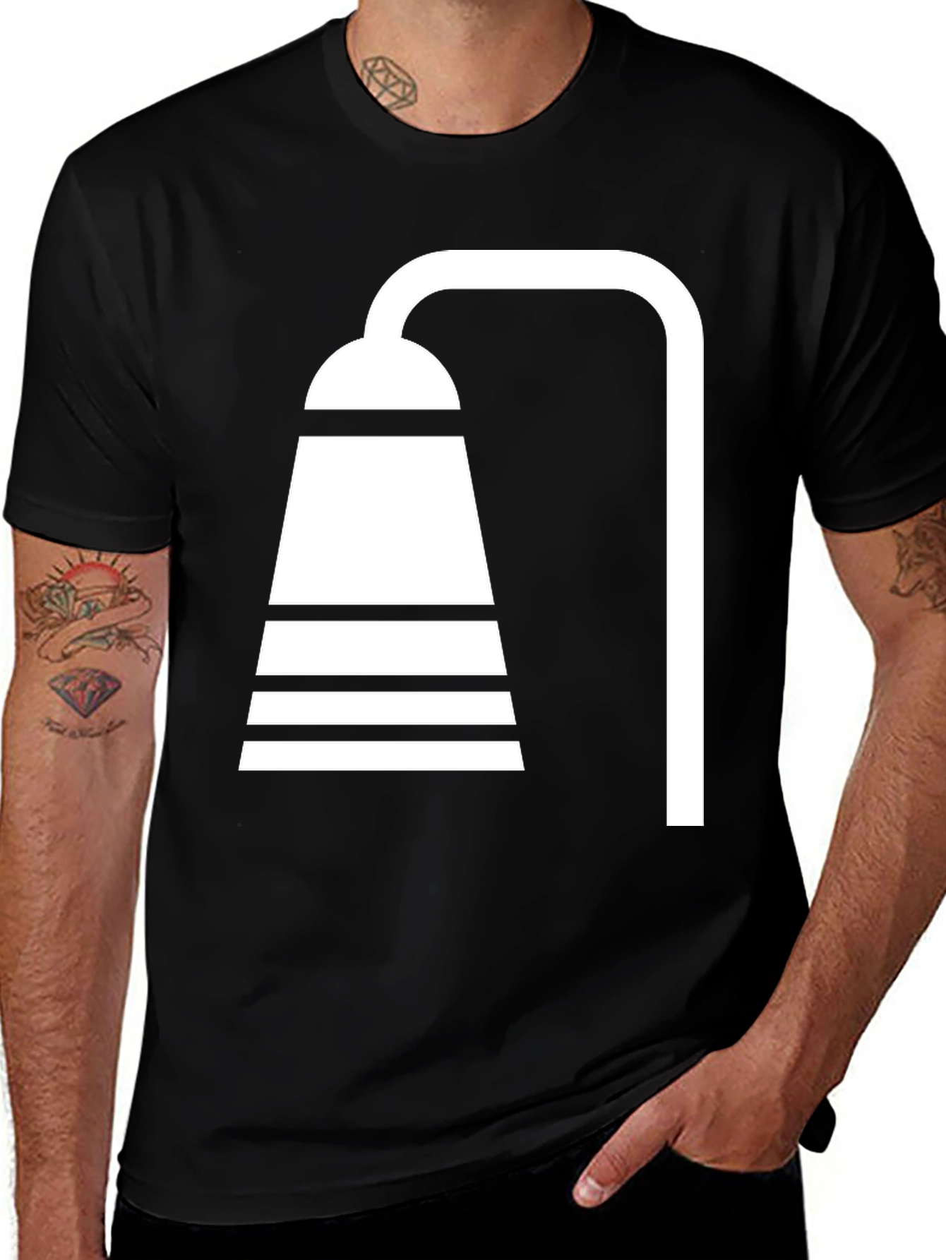 Shower Graphic Black T-Shirt