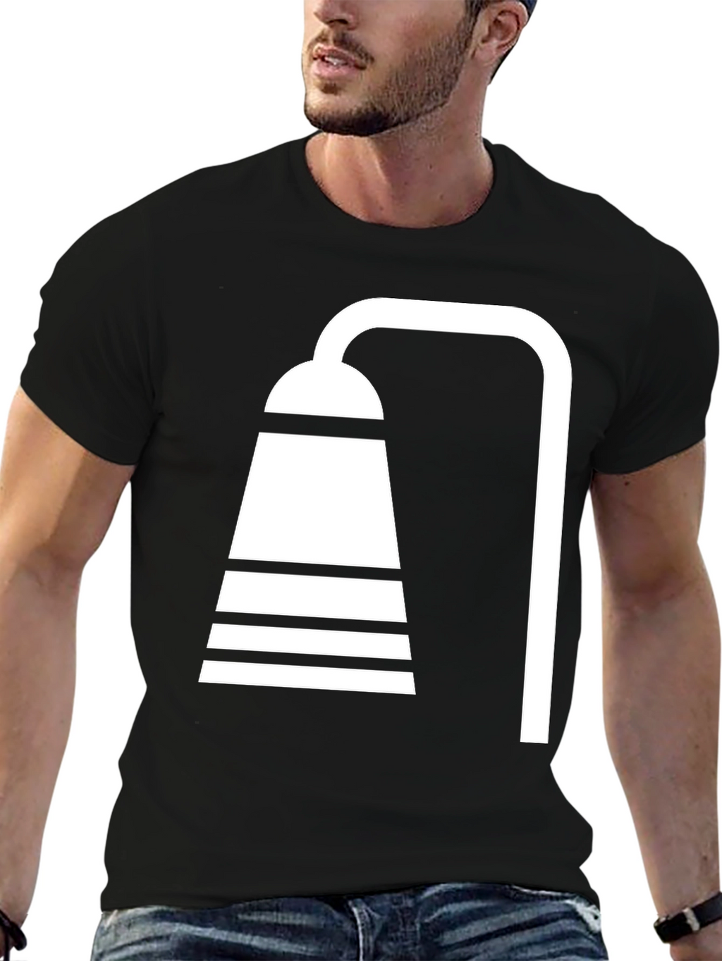 Shower Graphic Black T-Shirt