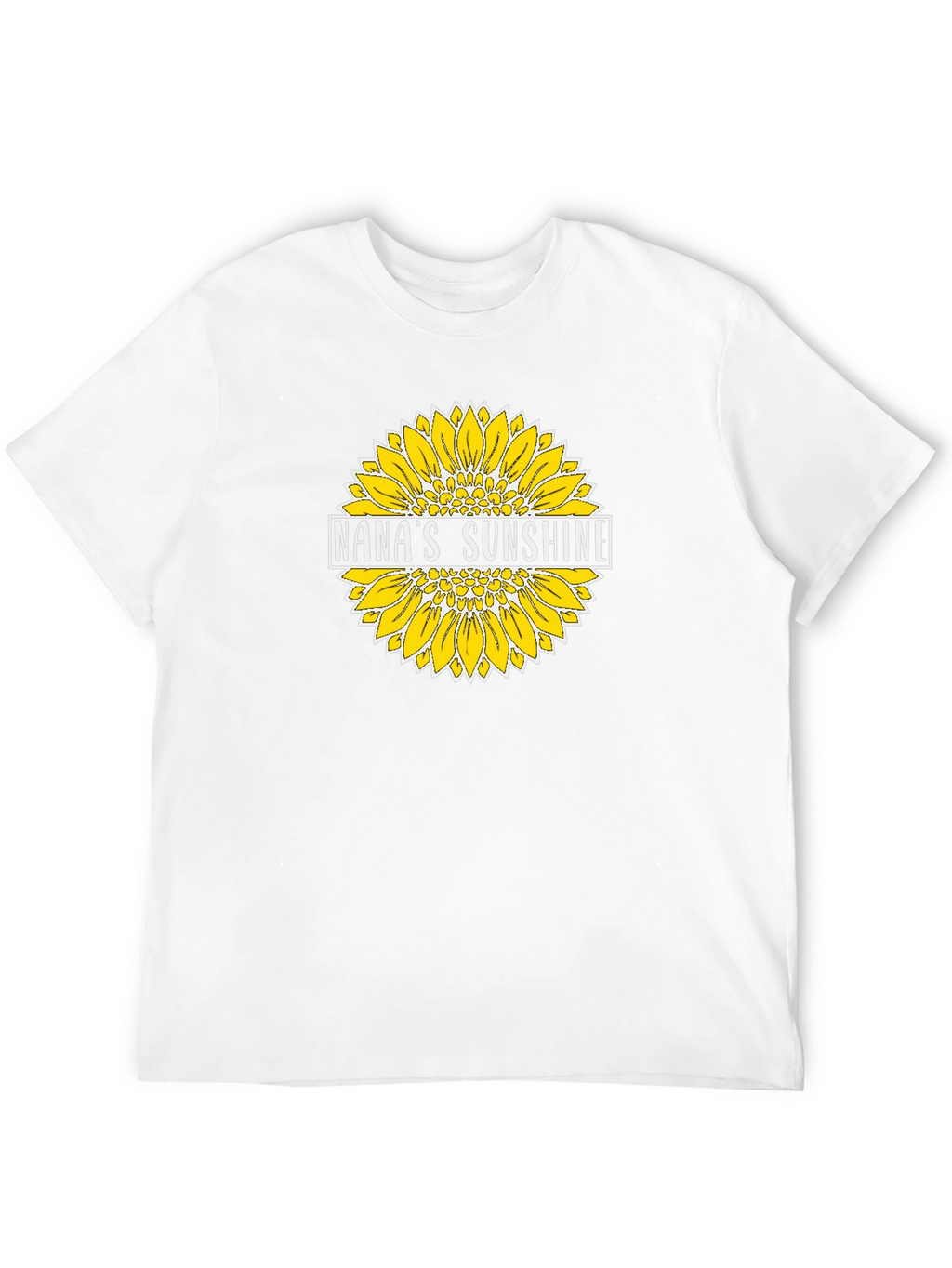 Nanas Sunshine Sunflower Graphic T-Shirt - Black
