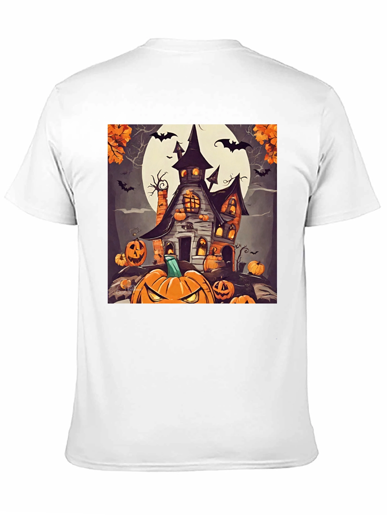 Spooky Halloween House Graphic T-Shirt
