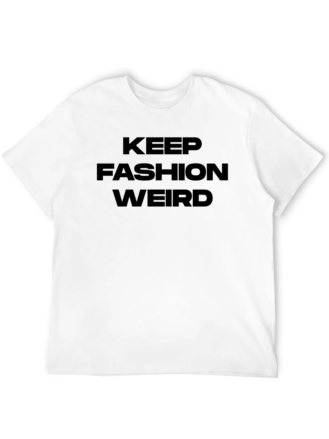 Keep Fashion Weird Black Graphic Tee