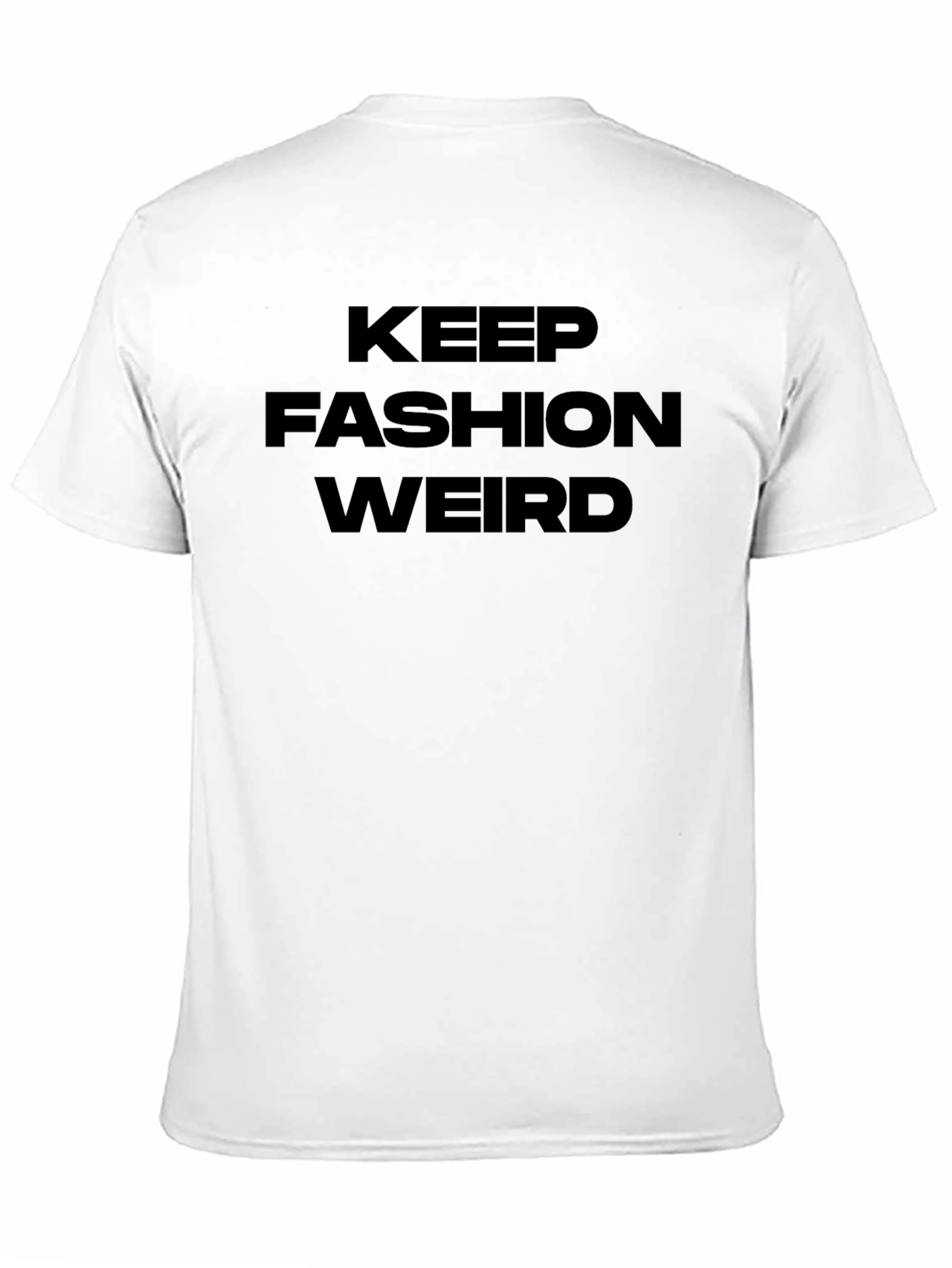 Keep Fashion Weird Black Graphic Tee