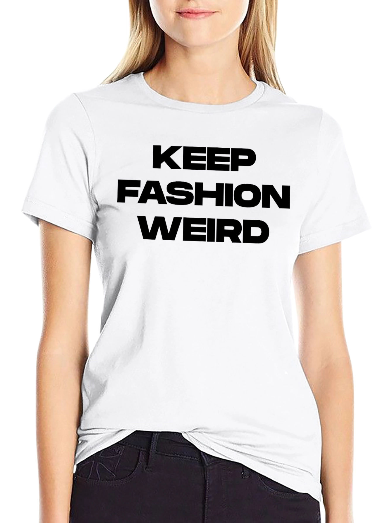 Keep Fashion Weird Black Graphic Tee