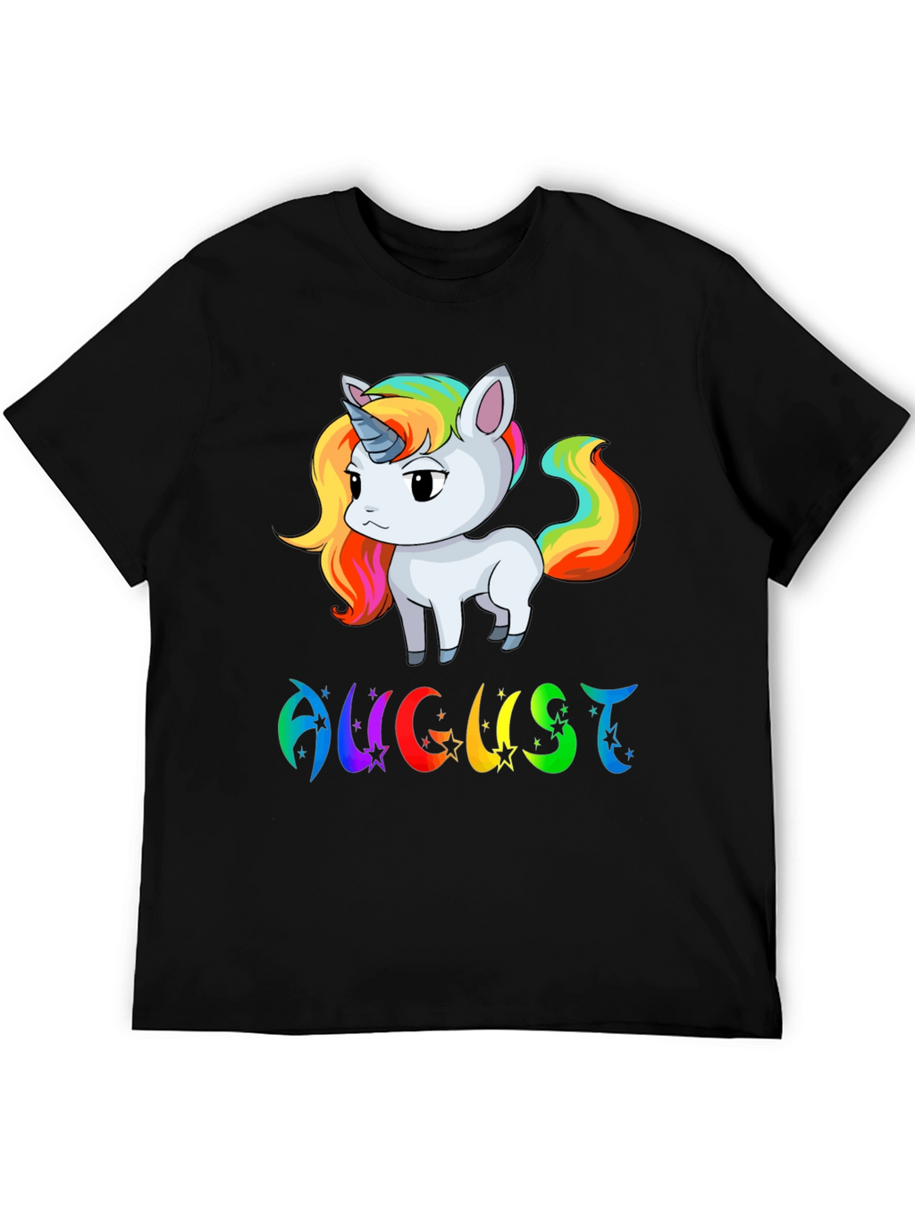 August Unicorn Birthday T-Shirt